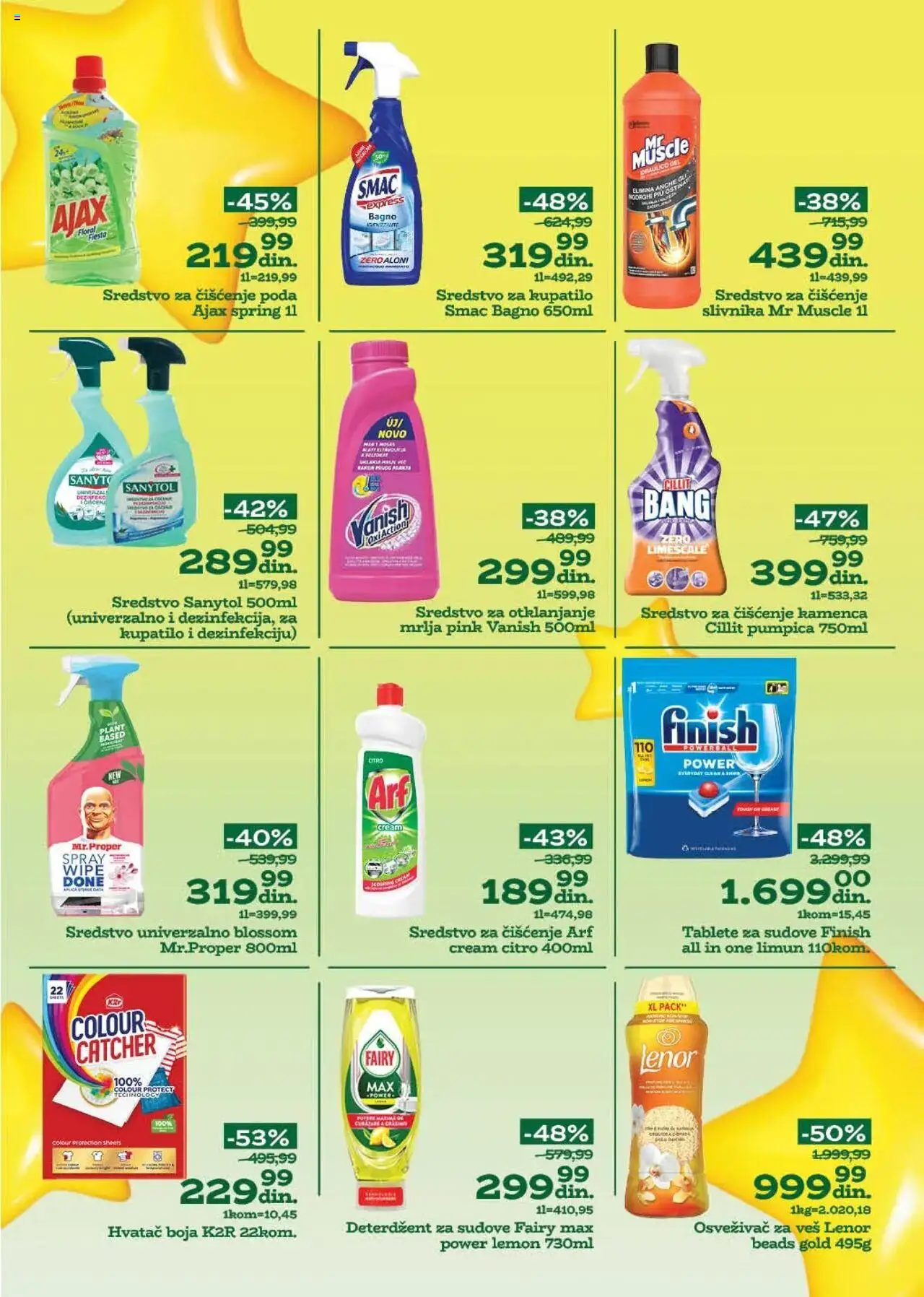Univerexport katalog - važi od 04.08.2025 | Strana: 14 | Proizvode: Deterdžent, Lenor, Limun, Sanytol