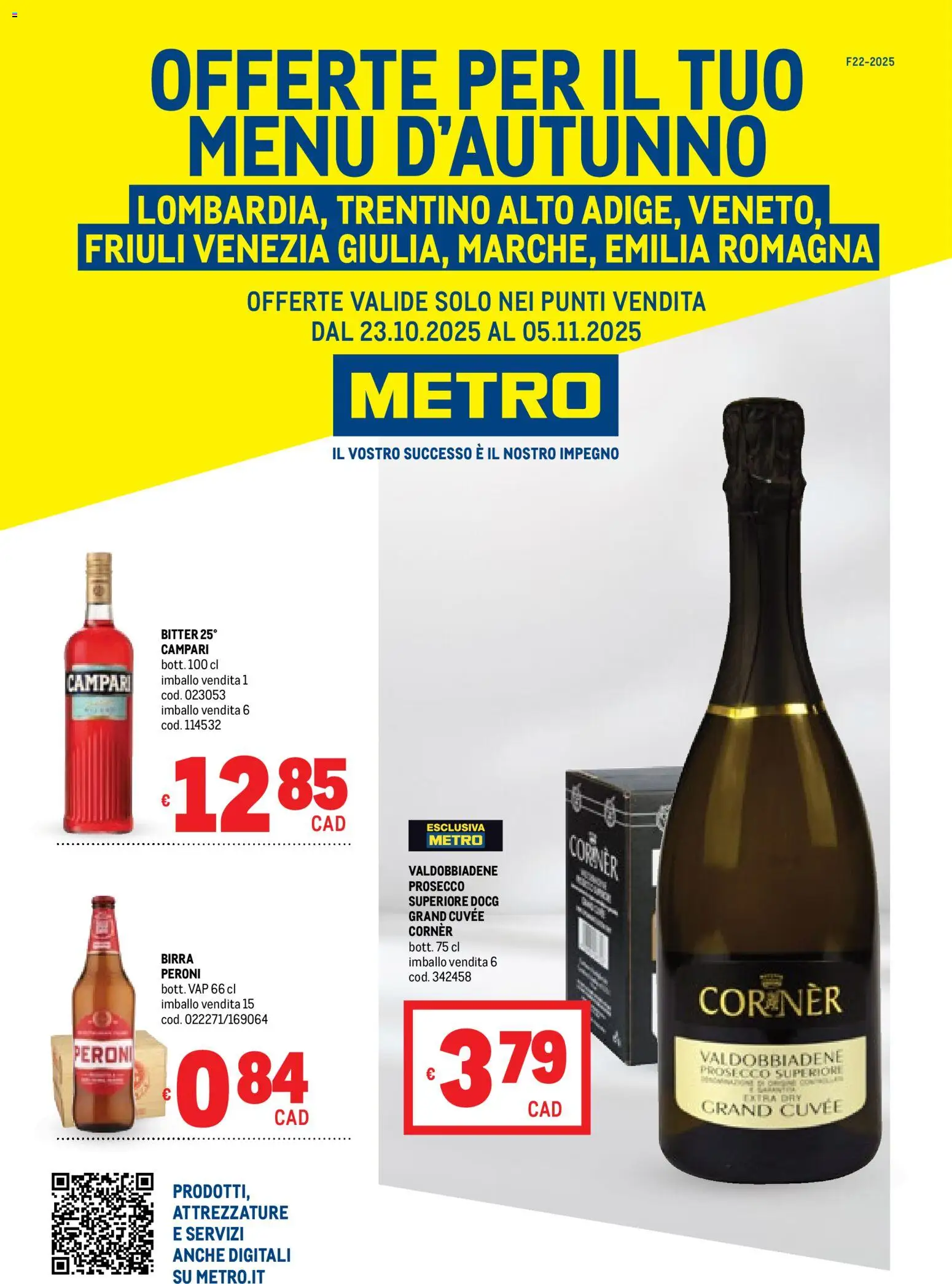 Volantino Metro del 23.10.2025 | Pagina: 1 | Prodotti: Birra, Prosecco