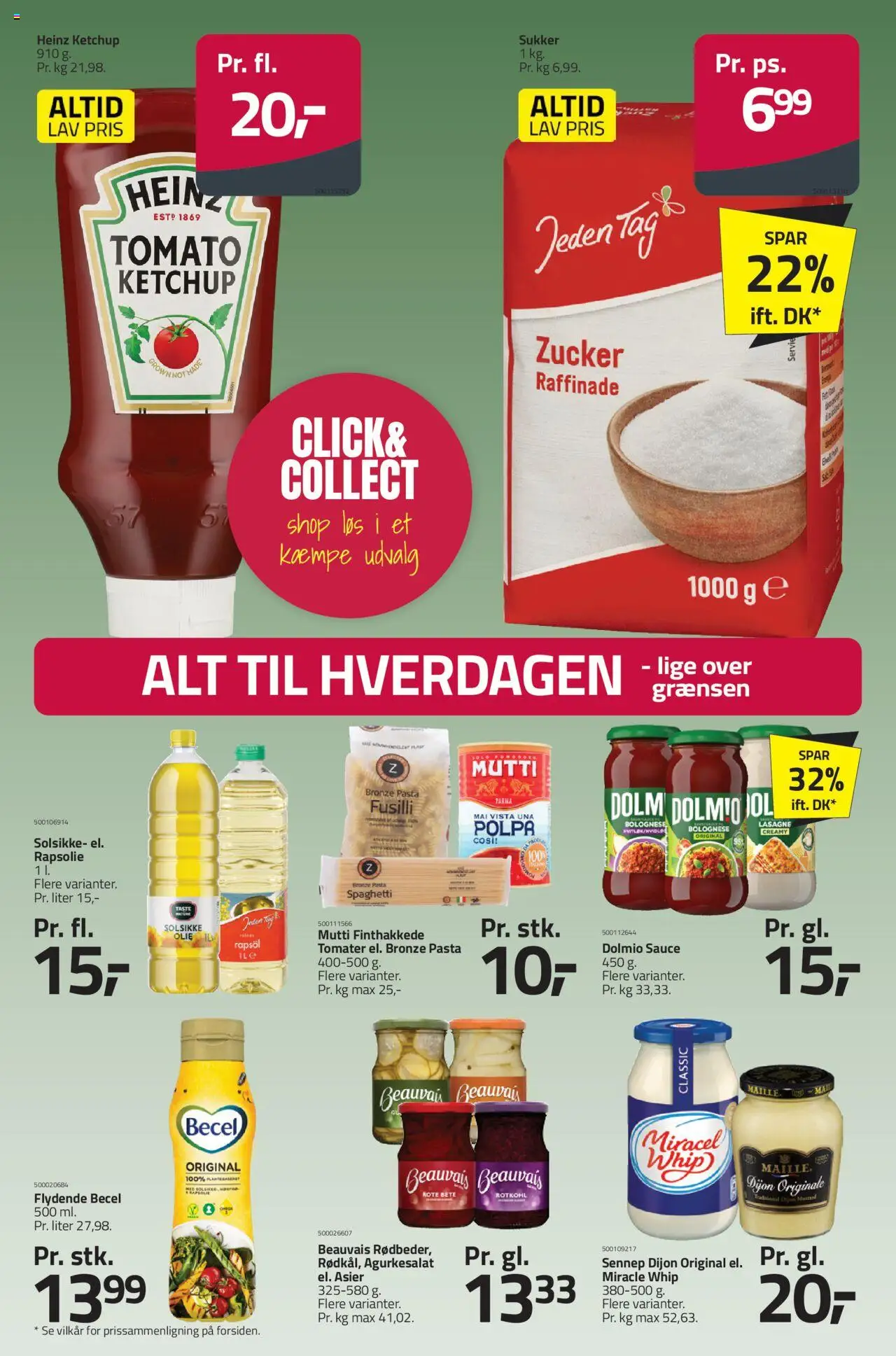 Fleggaard tilbudsavis – gyldig fra 08.10.2025 | Side: 19 | Produkter: Olie, Pasta, Ketchup, Carpete