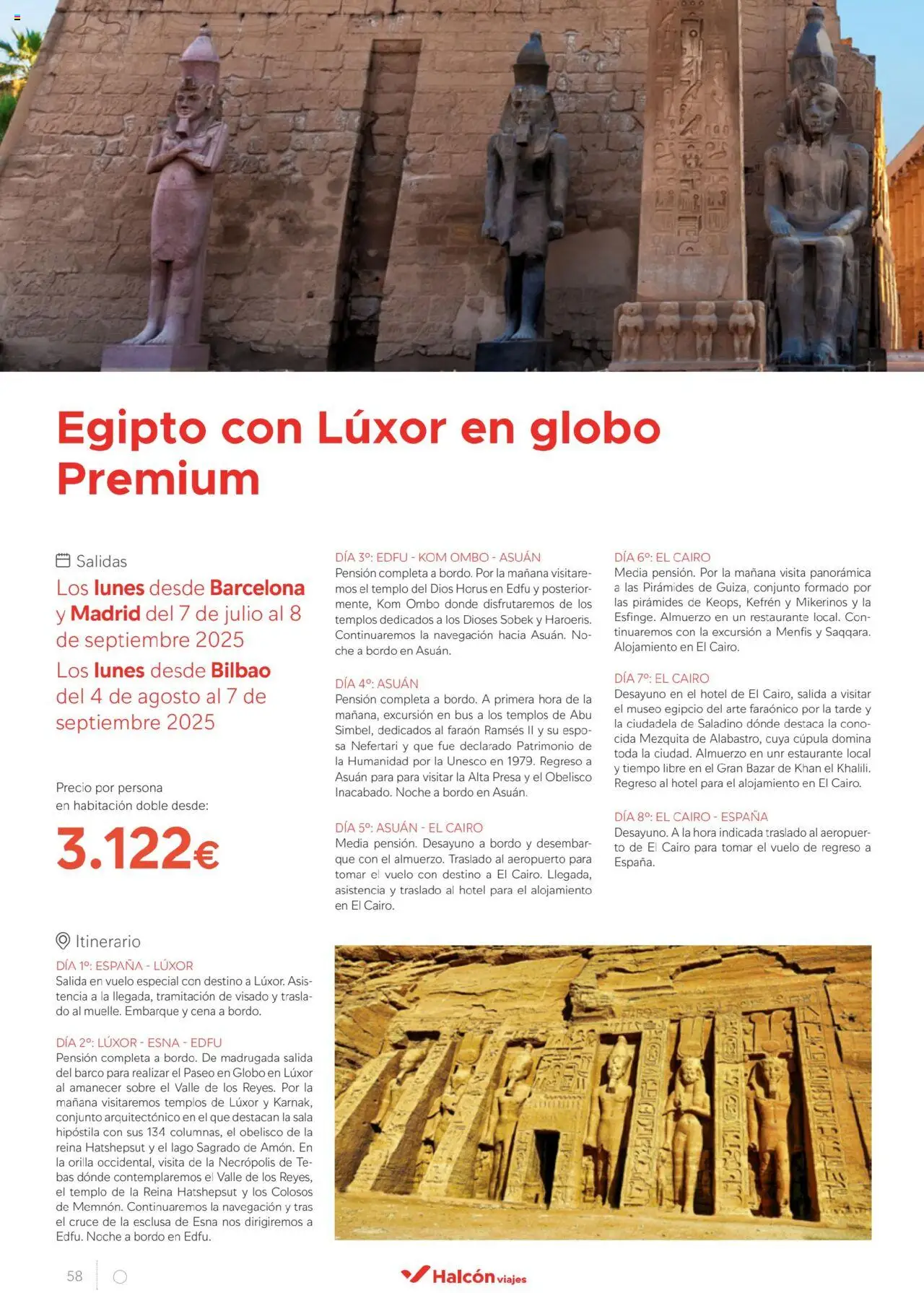 Halcón Viajes Egipto │ válido desde el 01.07.2025 | Página: 58 | Productos: Té, Navegación