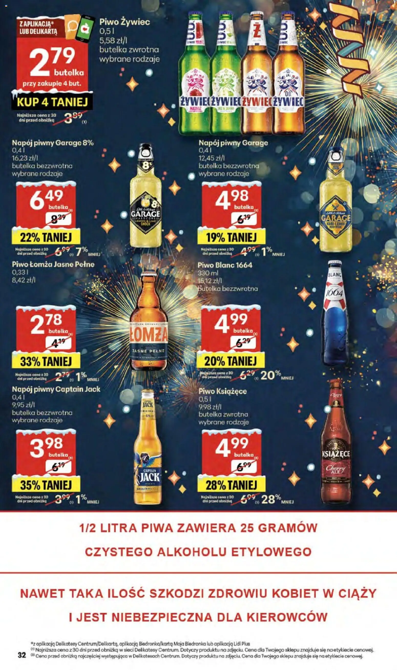 Delikatesy Centrum Gazetka od 29.12.2025 | Strona: 32 | Produkty: Delikatesy, Piwo