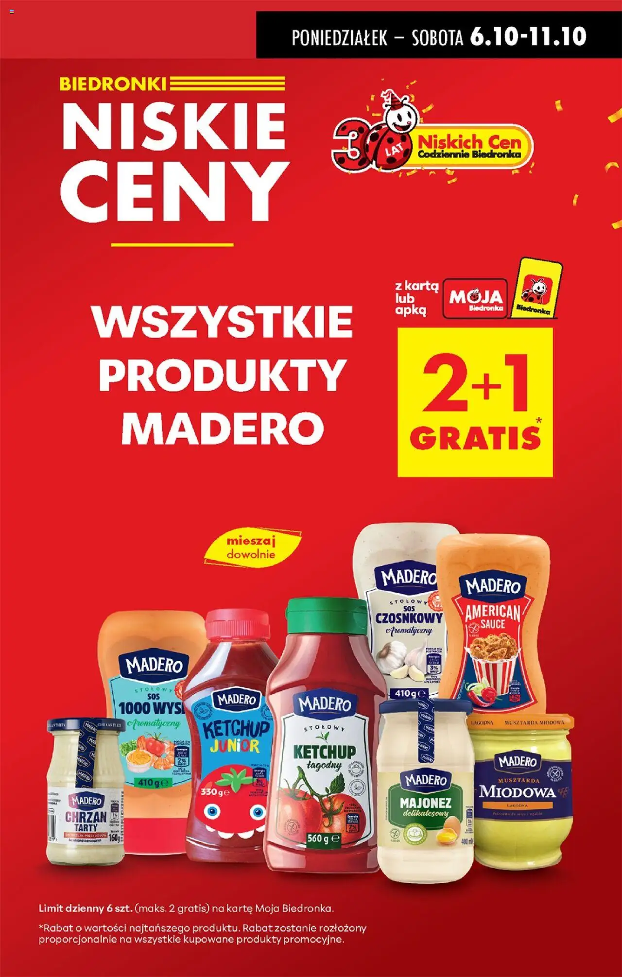 Biedronka gazetka od 06.10.2025 | Strona: 9 | Produkty: Musztarda miodowa, Sos czosnkowy, Chrzan, Sos