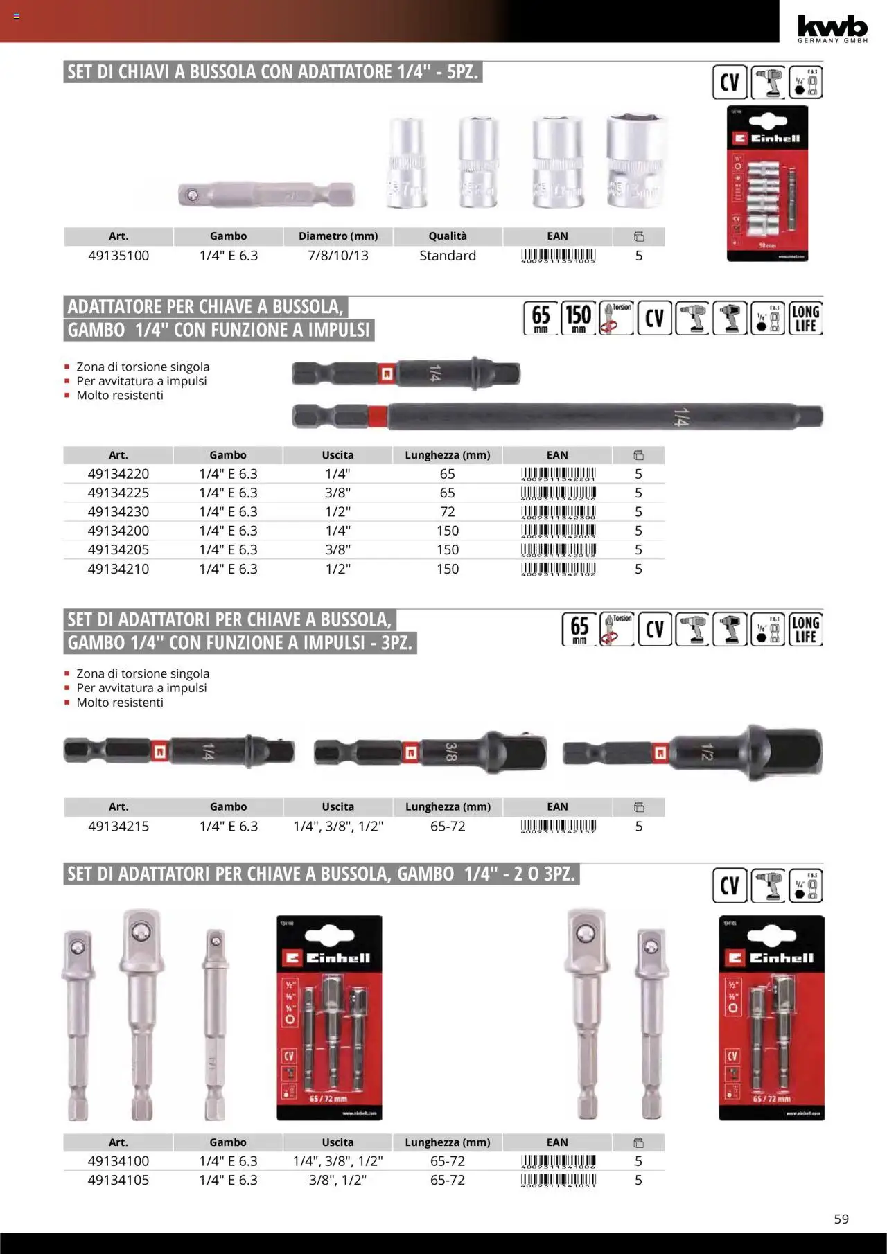 Volantino Einhell del 10.10.2025 | Pagina: 61 | Prodotti: Adattatore