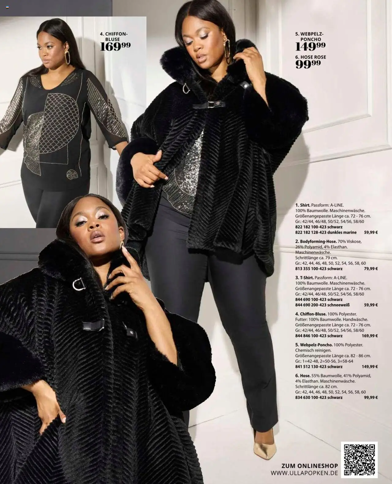 Ulla Popken Prospekt 	 – gültig ab 01.10.2025 | Seite: 129 | Produkte: Poncho, Bluse, Hose