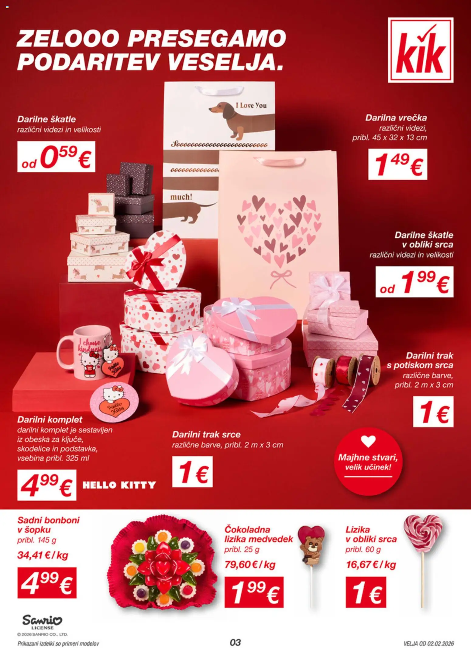 Novi Kik katalog ponudbe – veljaven od 02.02.2026 | Stran: 3