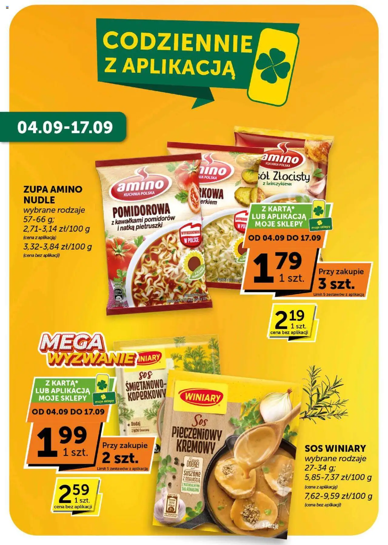 Euro Sklep Gazetka od 04.09.2025 | Strona: 8 | Produkty: Zupa, Śmietana, Sos, Sól