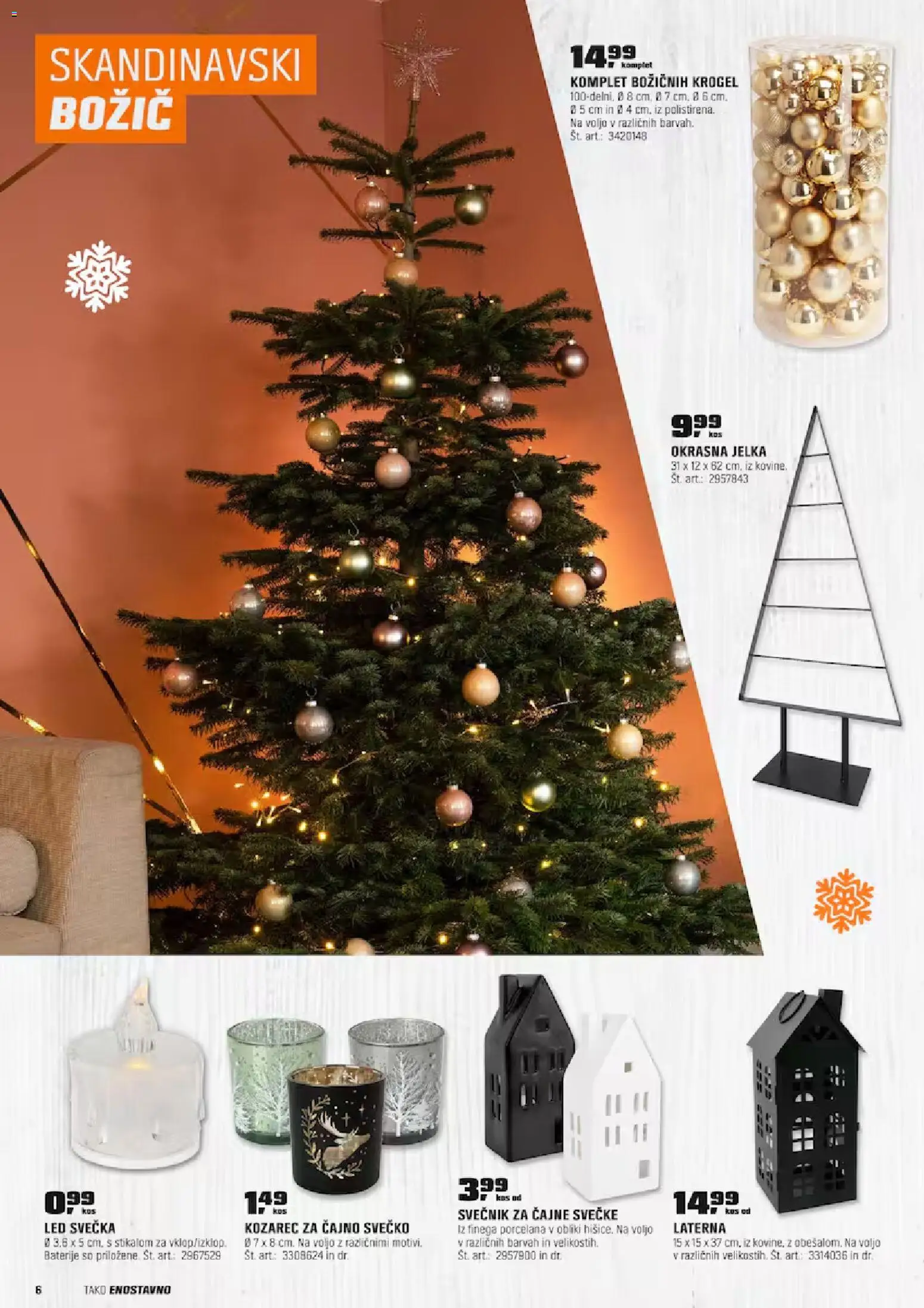 Novi OBI katalog ponudbe – veljaven od 10.11.2025 | Stran: 6 | Izdelki: Kozarec, Svečnik, Baterije, Kos