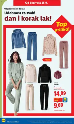 Lidl katalog | vrijedi od 22.09.2025 | Stranica: 50 | Proizvodi: Odjeća, Trenirka