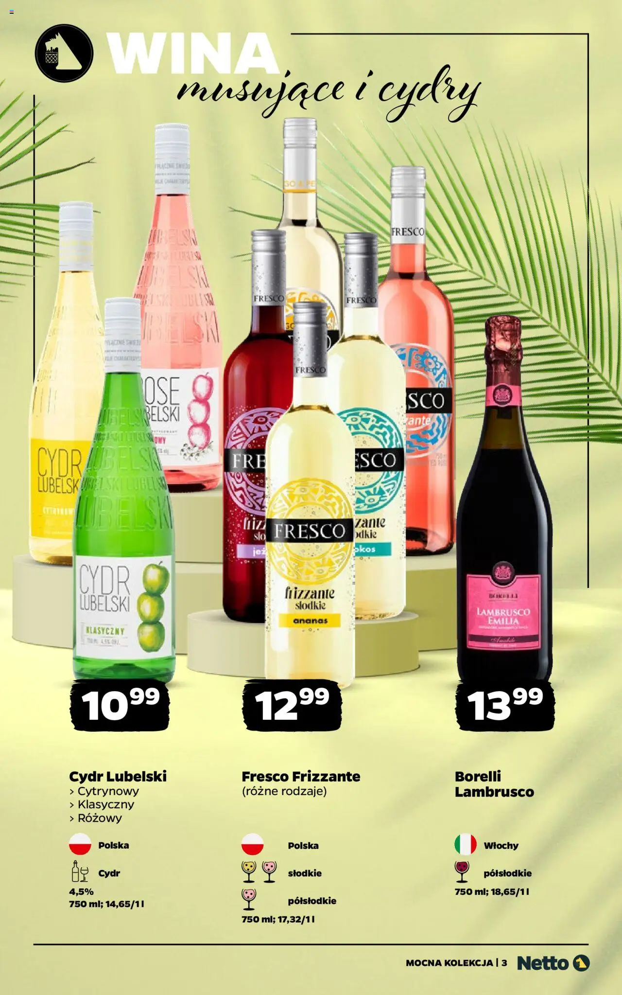Netto gazetka - Mocna Kolekcja od 18.08.2025 | Strona: 3 | Produkty: Cydr, Fresco, Ananas, Lambrusco
