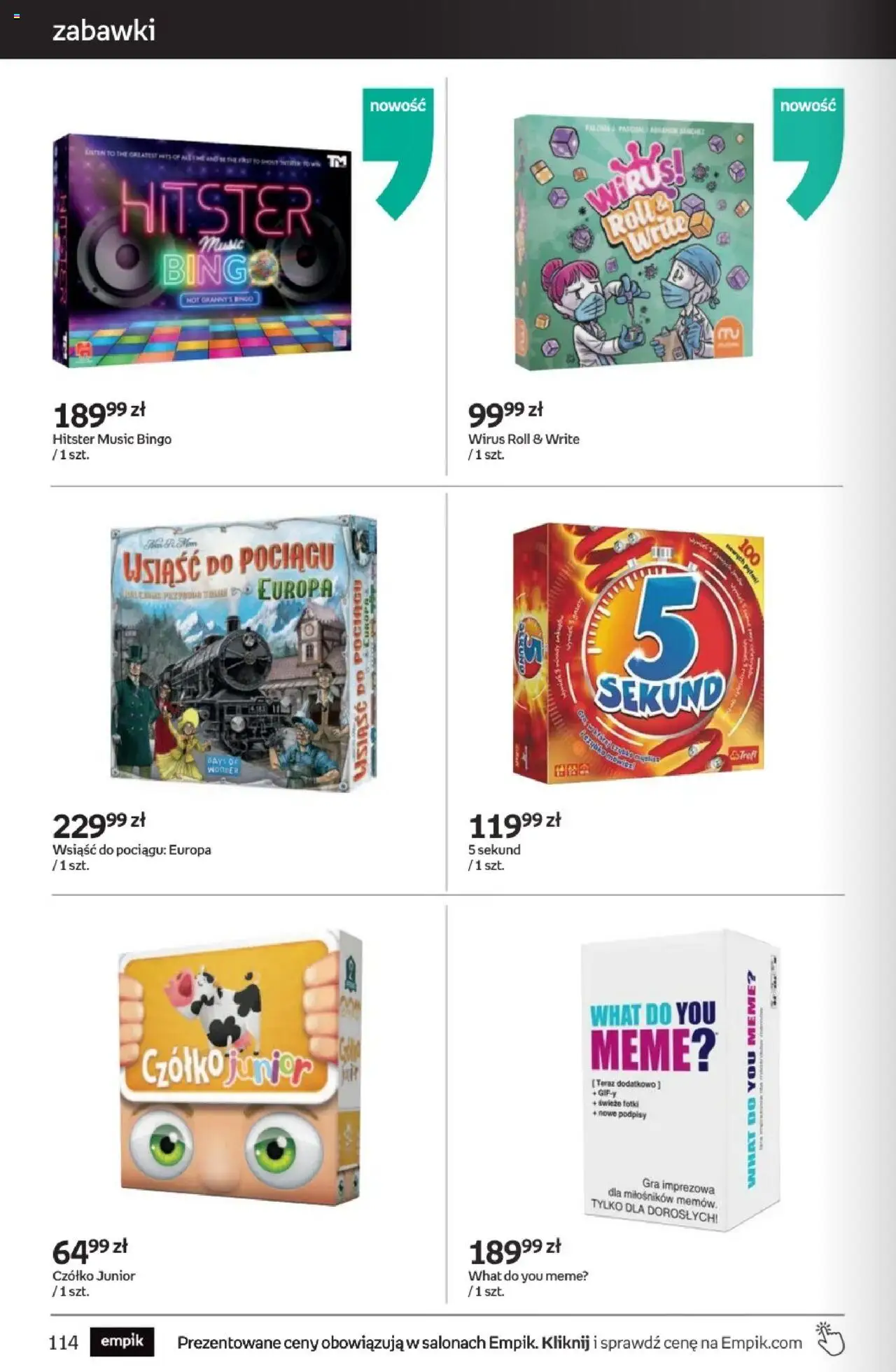 Empik promocje - Tom kultury Zabawki od 24.09.2025 | Strona: 28 | Produkty: Gra