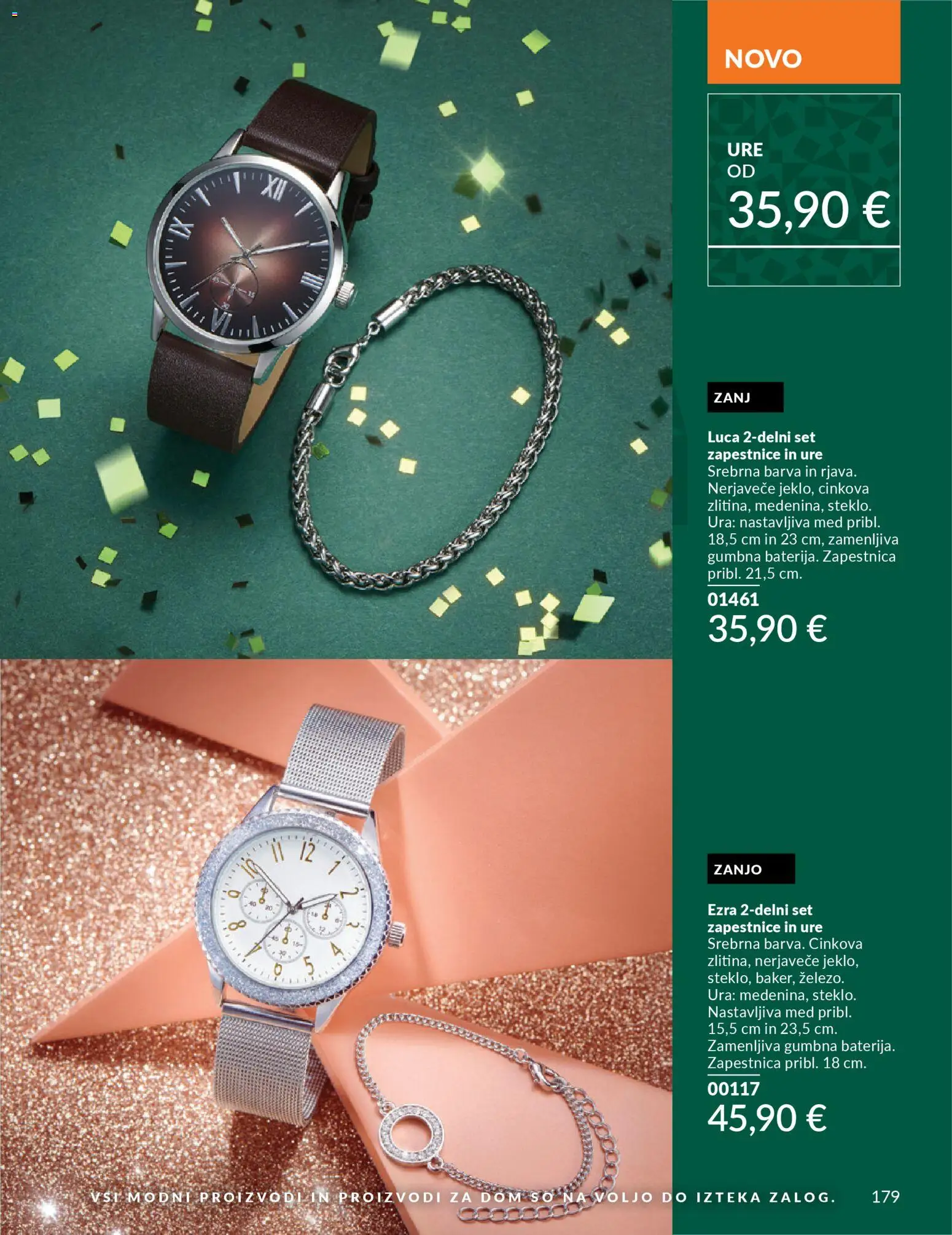 Novi Avon katalog ponudbe – veljaven od 01.10.2025 | Stran: 179 | Izdelki: Ura, Zapestnica, Barva