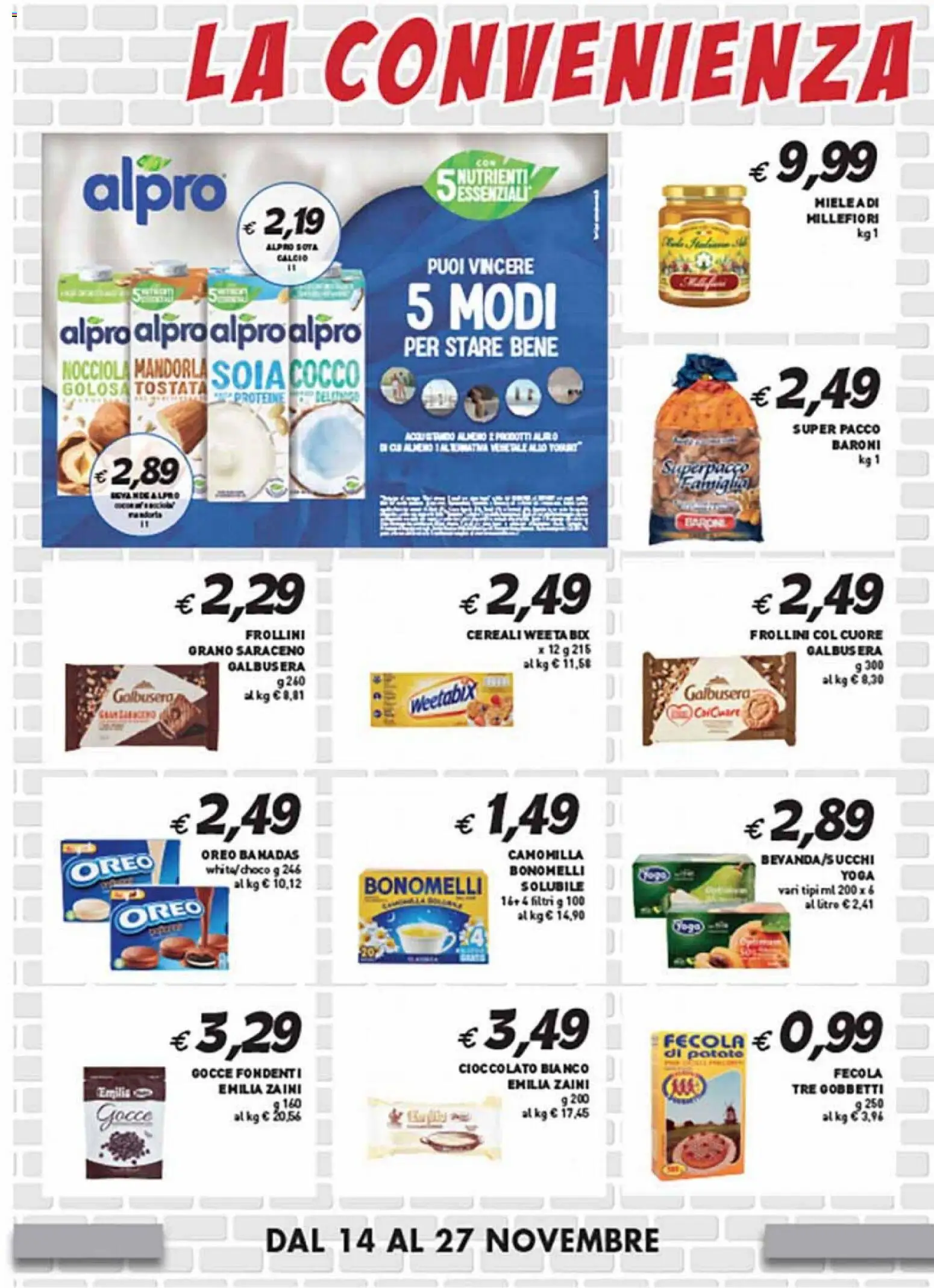 Volantino Coal del 14.11.2025 | Pagina: 4 | Prodotti: Cioccolato, Cereali, Cocco, Frollini