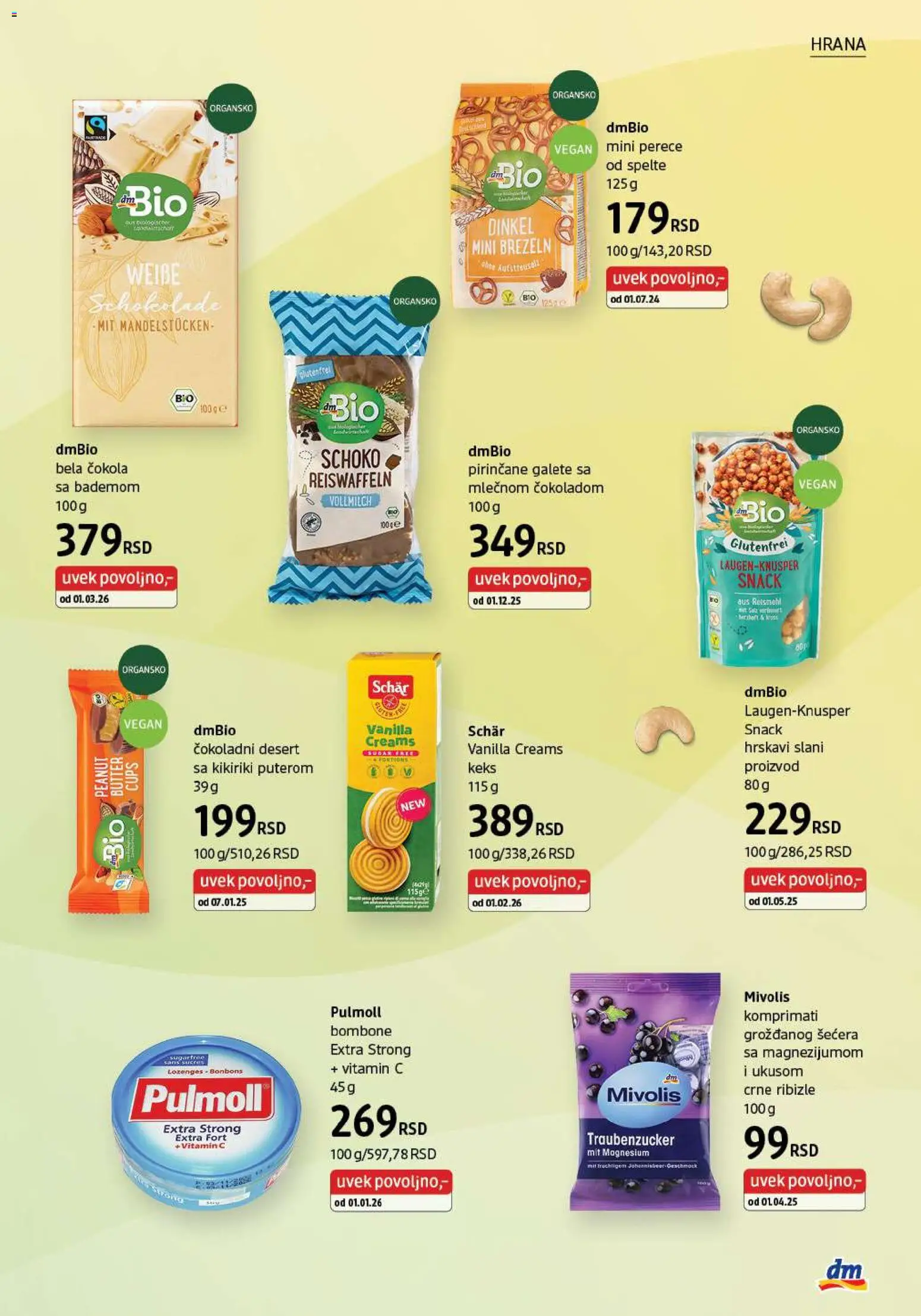 DM Drogerie katalog - važi od 01.03.2026 | Strana: 35 | Proizvode: Bombone, Keks, Galete, Rice cakes
