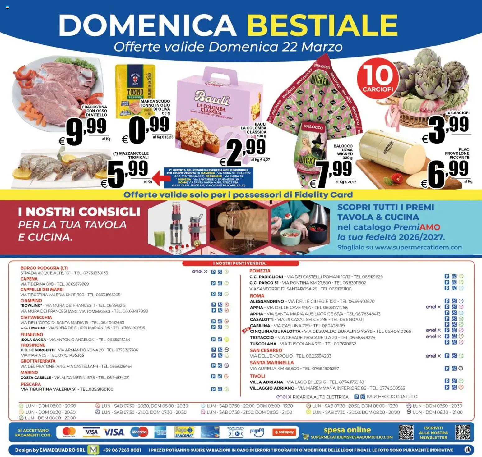 Volantino DEM del 17.03.2026 | Pagina: 24 | Prodotti: Uova, Olio, Carciofi, Vitello