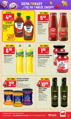 POLOmarket Gazetka od 23.07.2025 | Strona: 39 | Produkty: Kapusta, Oliwa z oliwek, Koncentrat pomidorowy, Marchewka z groszkiem