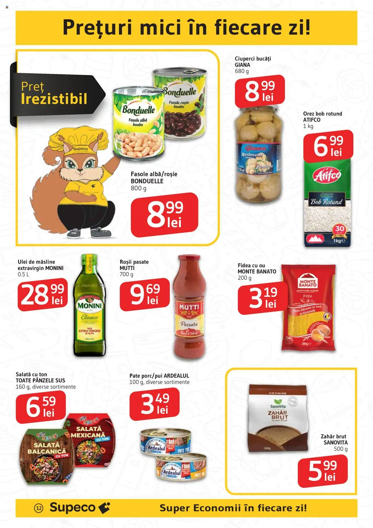 Catalog Supeco – valabil de la 07.08.2025 | Pagină: 12 | Produse: Pate, Ulei, Roșii, Orez