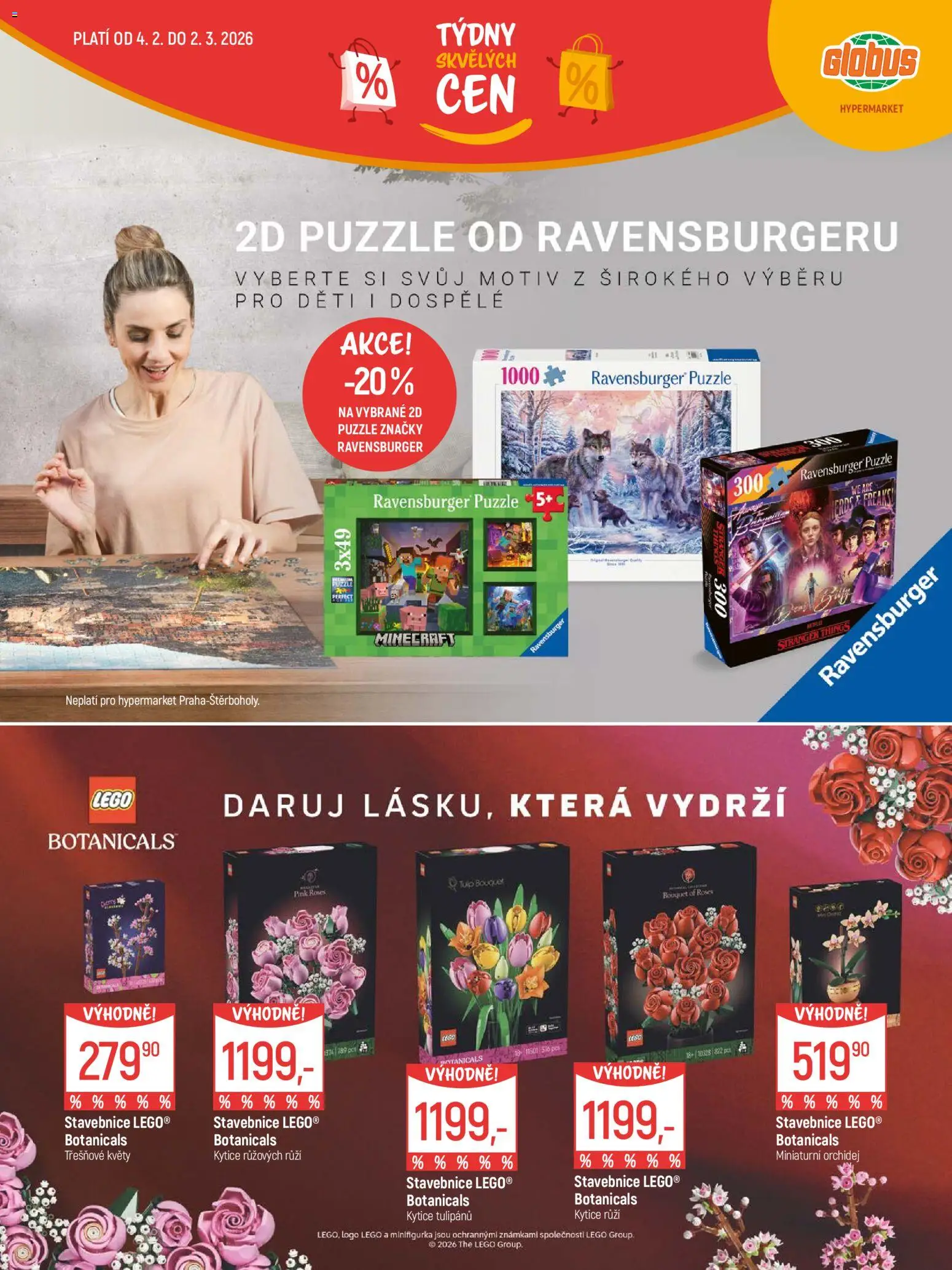 Globus leták - Chomutov od 04.02.2026 | Strana: 27 | Produkty: Orchidej, Stavebnice, Puzzle, Kytice