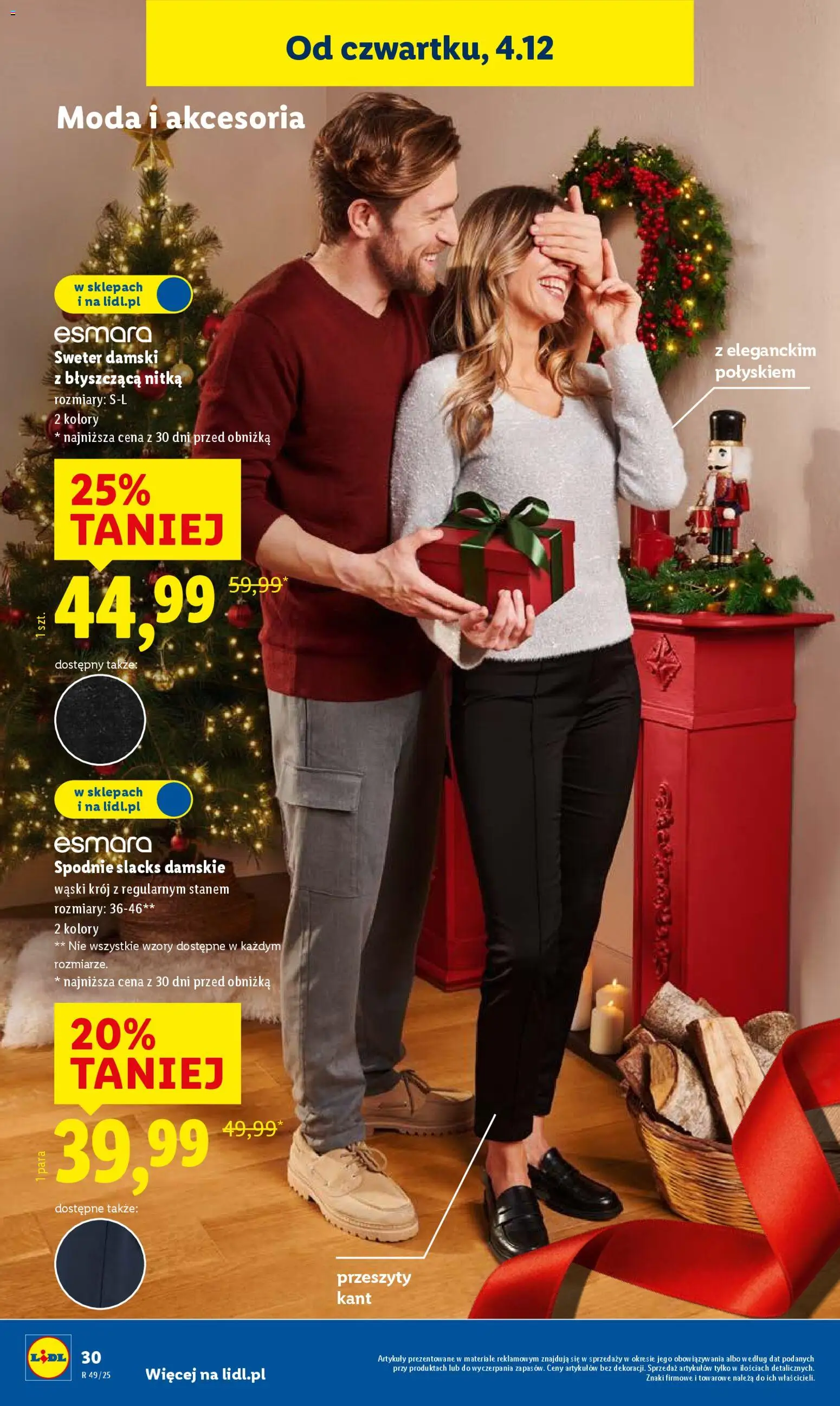 Lidl Gazetka - Cyber Monday od 01.12.2025 | Strona: 36 | Produkty: Sweter, Spodnie