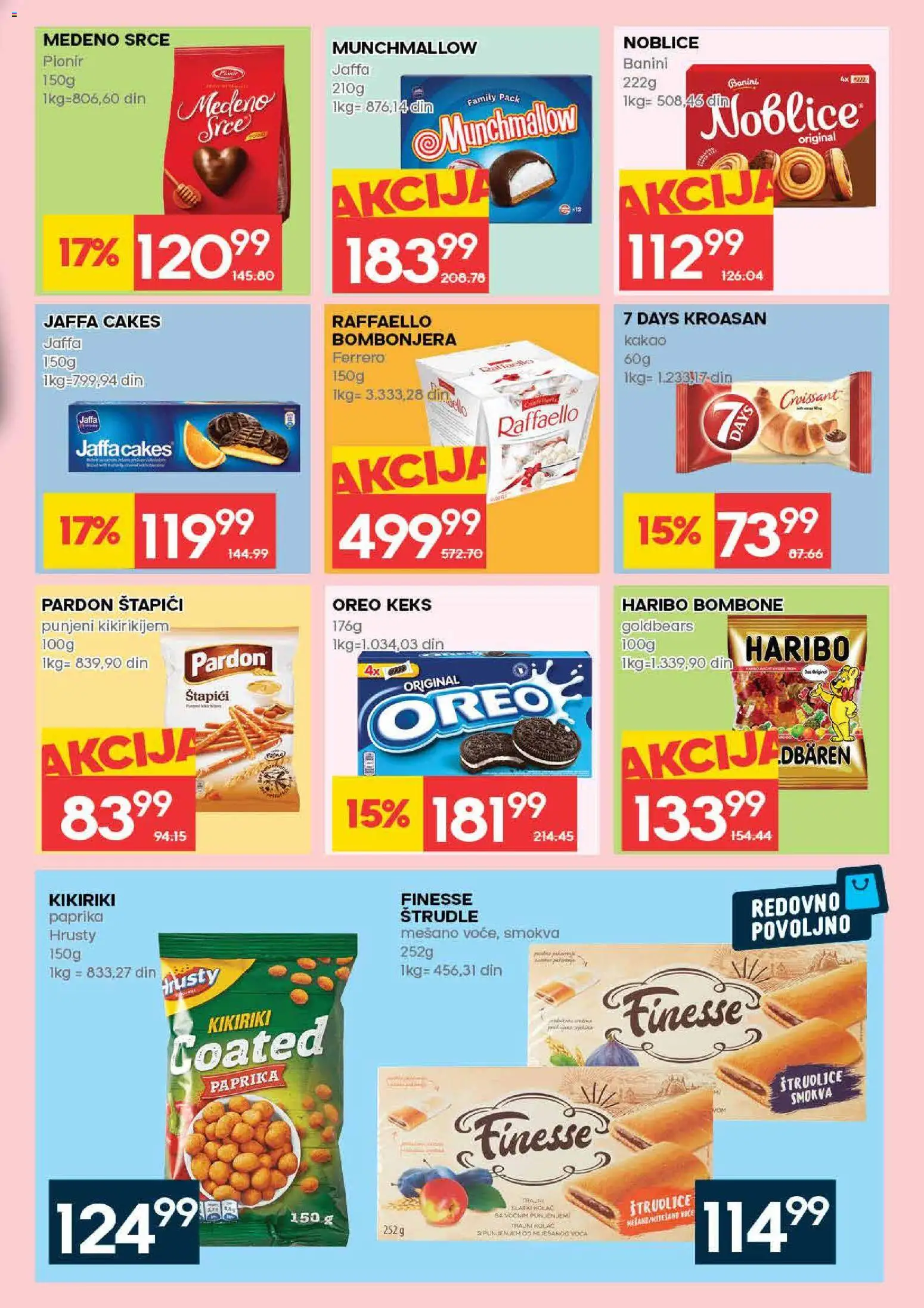 Idea katalog - važi od 26.02.2026 | Strana: 21 | Proizvode: Bombone, Keks, Munchmallow, Oreo