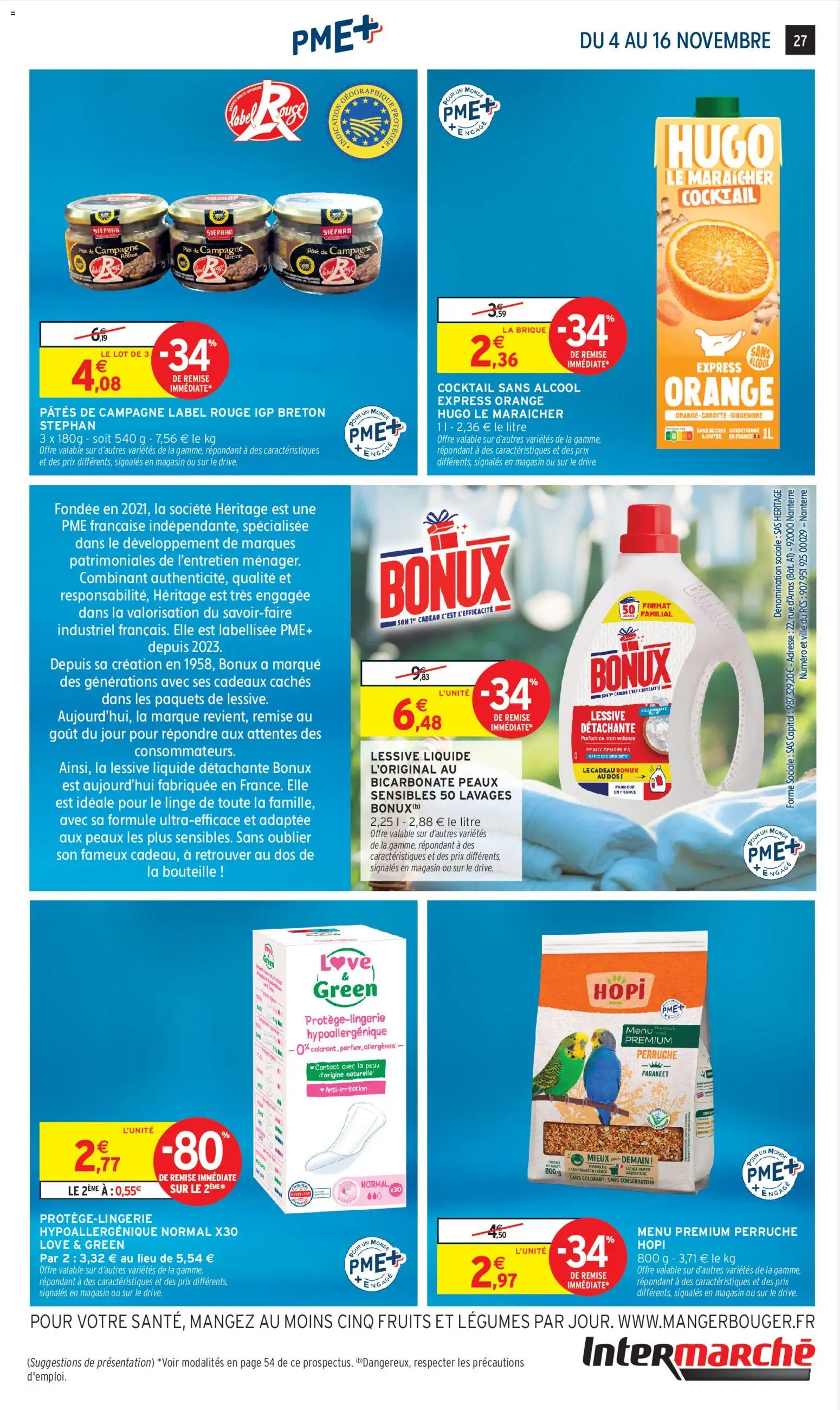 {H1} | Page: 27 | Produits: Orange, Lessive Liquide, Détergent, Pâtes