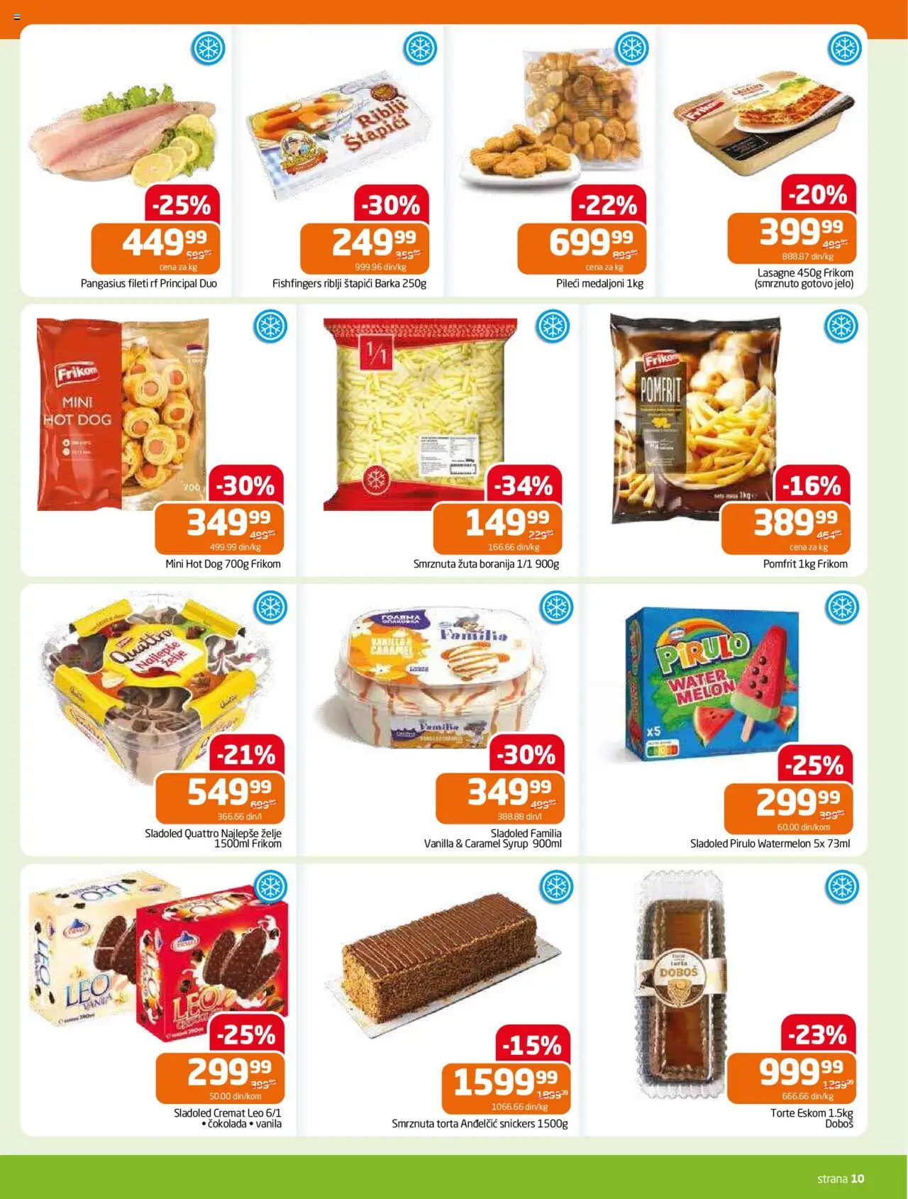Gomex katalog - važi od 13.08.2025 | Strana: 10 | Proizvode: Boranija, Pomfrit, Hot dog, Torta