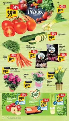 Náhled letáku Albert leták - Supermarket - Brno od 18.03.2026 | Strana: 22 | Produkty: Rajčata, Zelí, Cuketa, Celer