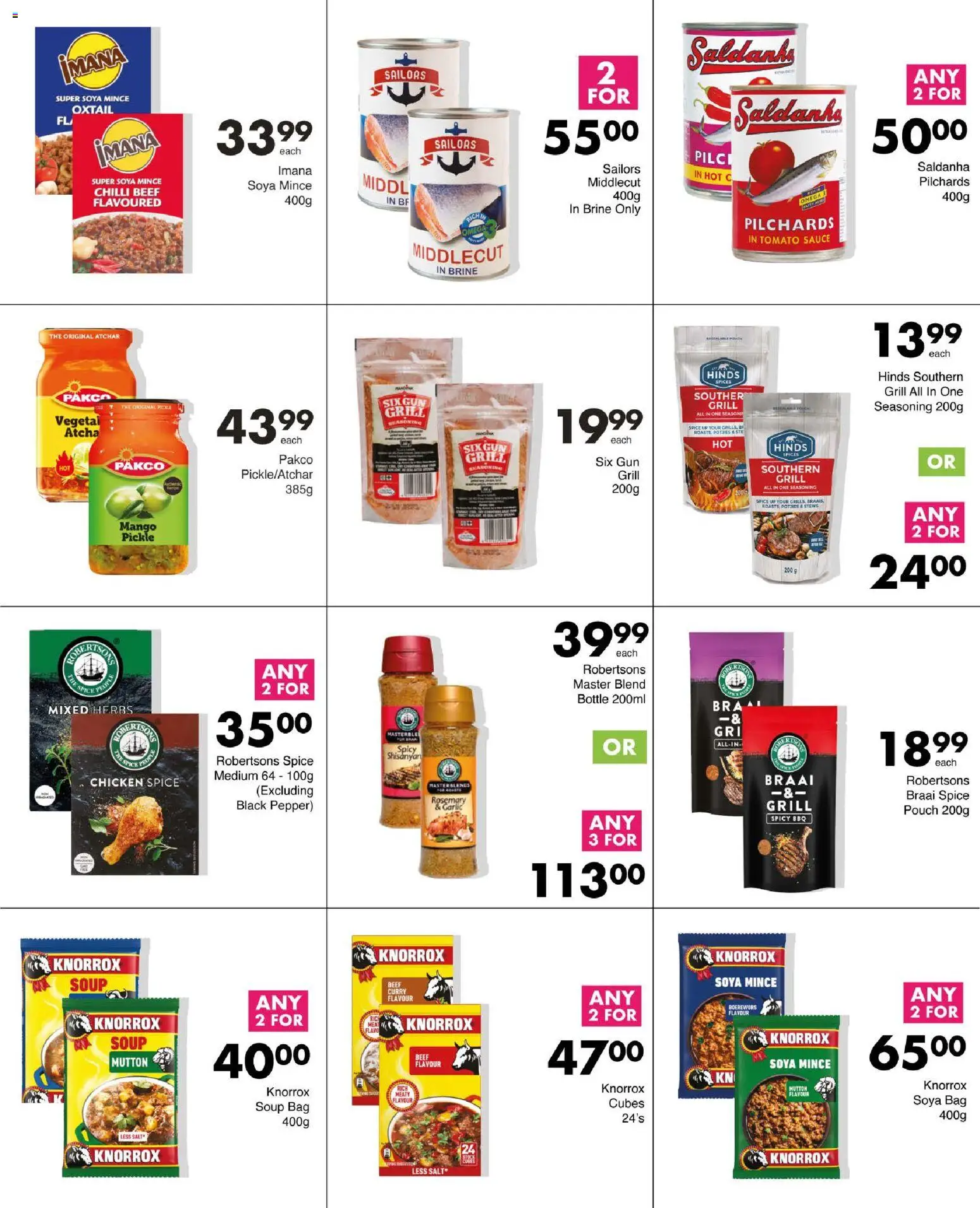 New Save catalogue – valid from 29.12.2025 | Page: 13 | Products: Boerewors, Seasoning, Soup, Sauce