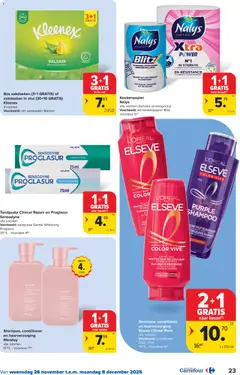 Carrefour folder week 48 - Voorbeeld van een folder van Carrefour, geldig van 26.11.2025 | Pagina: 23 | Producten: Box, Shampoo, Conditioner, Keukenpapier