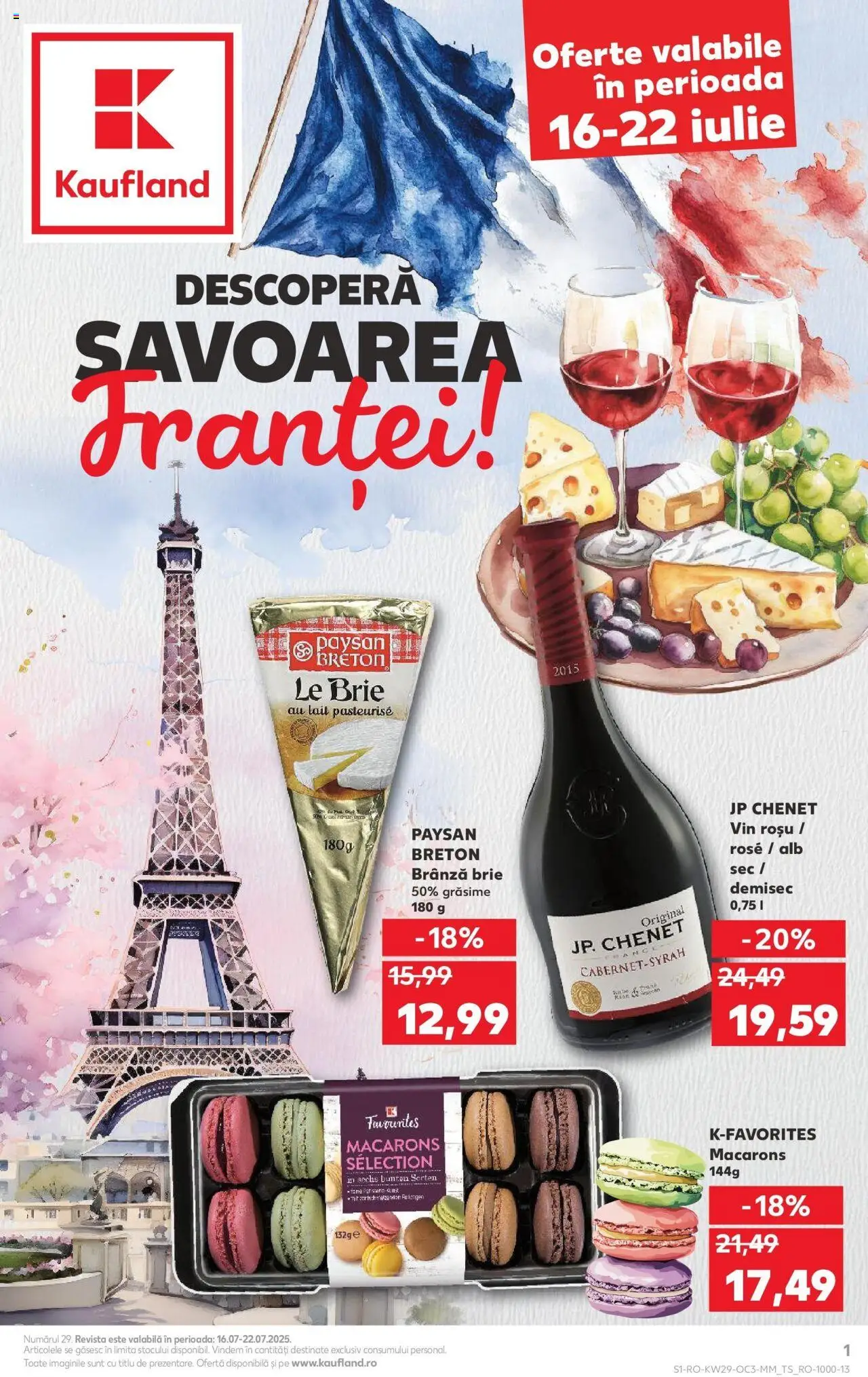 Catalog Kaufland - Sfântu Gheorghe Savoarea Franței – valabil de la 16.07.2025 | Pagină: 1 | Produse: Brânză, Vin, Macarons