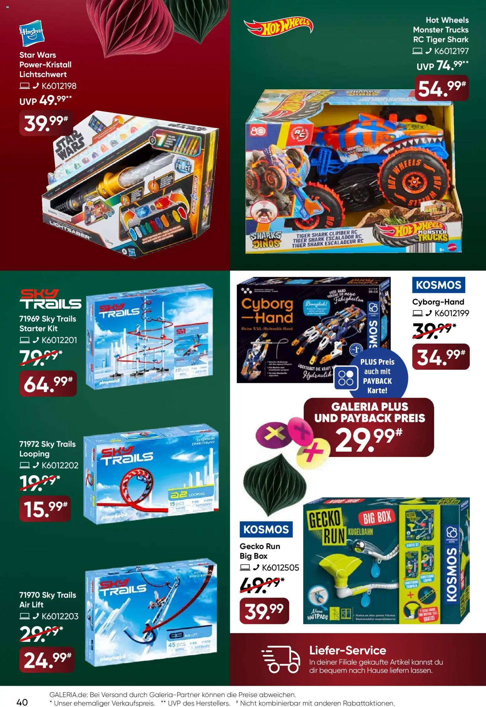 Galeria Karstadt Kaufhof Prospekt 	 – gültig ab 17.12.2025 | Seite: 40 | Produkte: Box, Monster