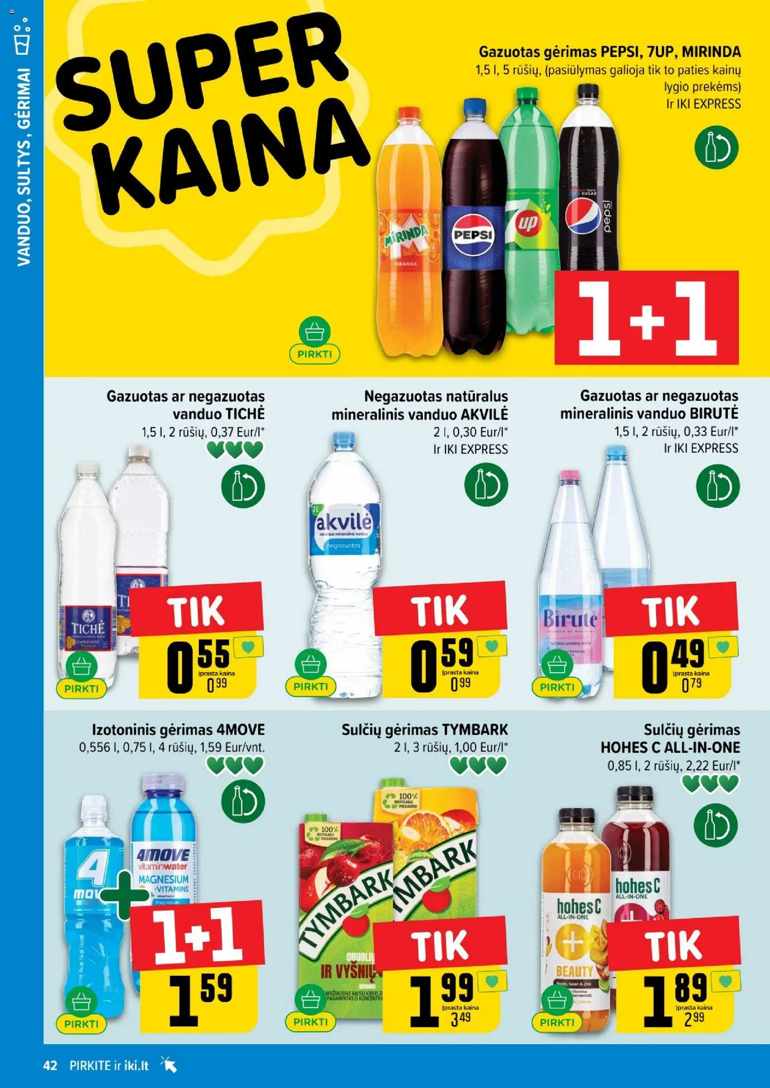 IKI akcijos nuo 01.05.2026 | Puslapis: 42 | Prekių: Mineralinis vanduo