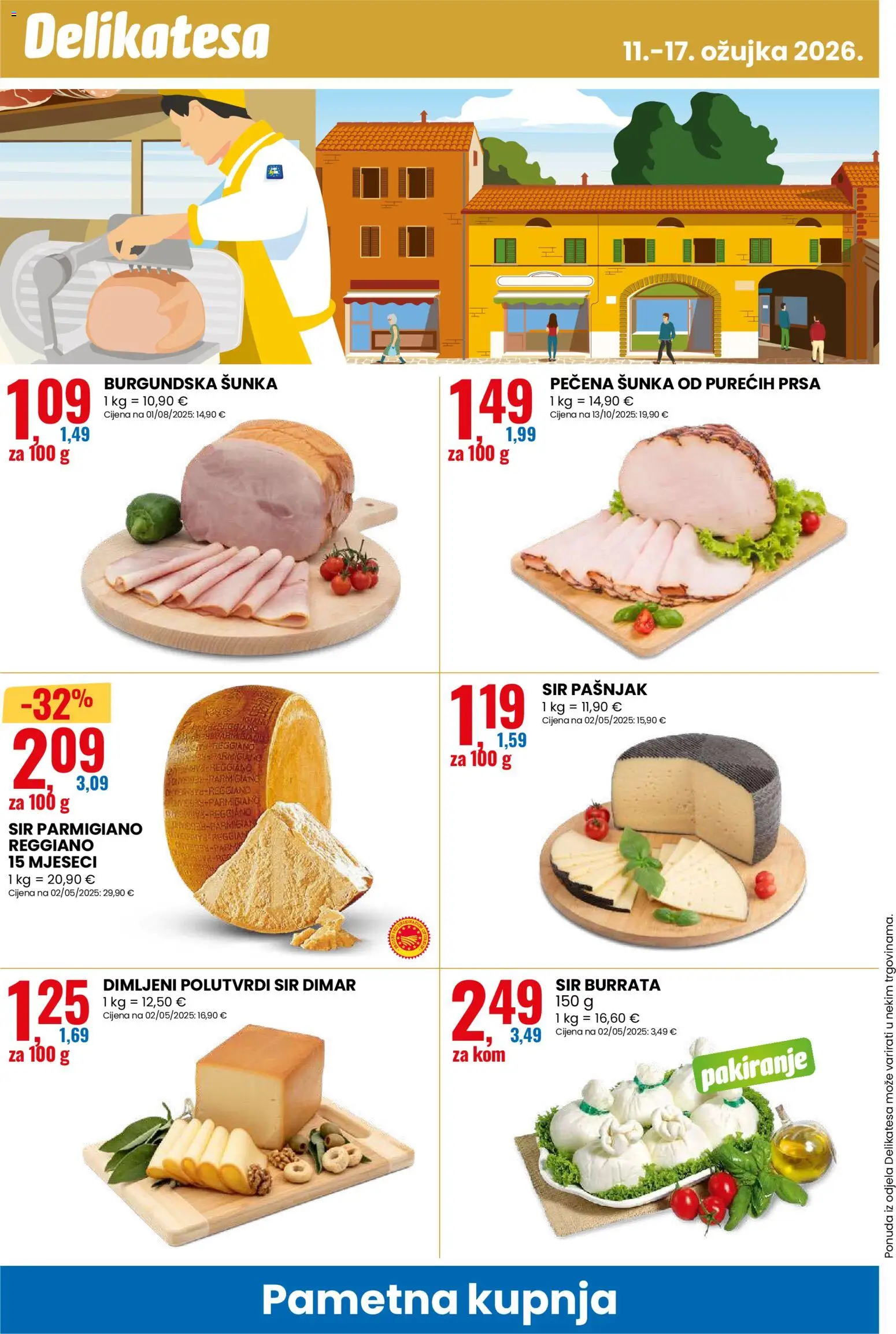 Eurospin katalog | vrijedi od 11.03.2026 | Stranica: 12 | Proizvodi: Sir, Šunka