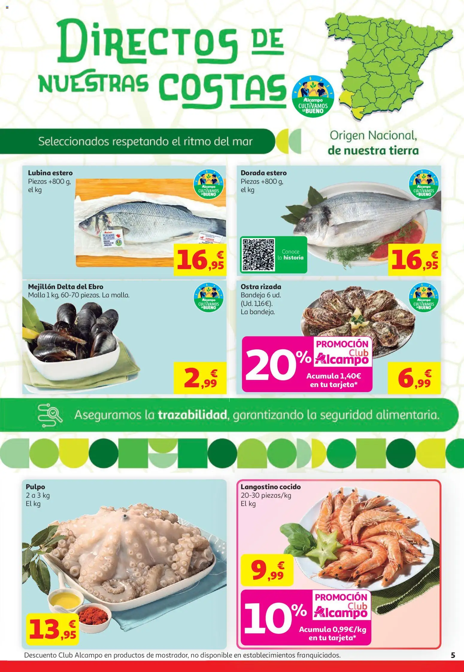 Alcampo HG Nacional │ válido desde el 21.04.2026 | Página: 5 | Productos: Bandeja, Langostino