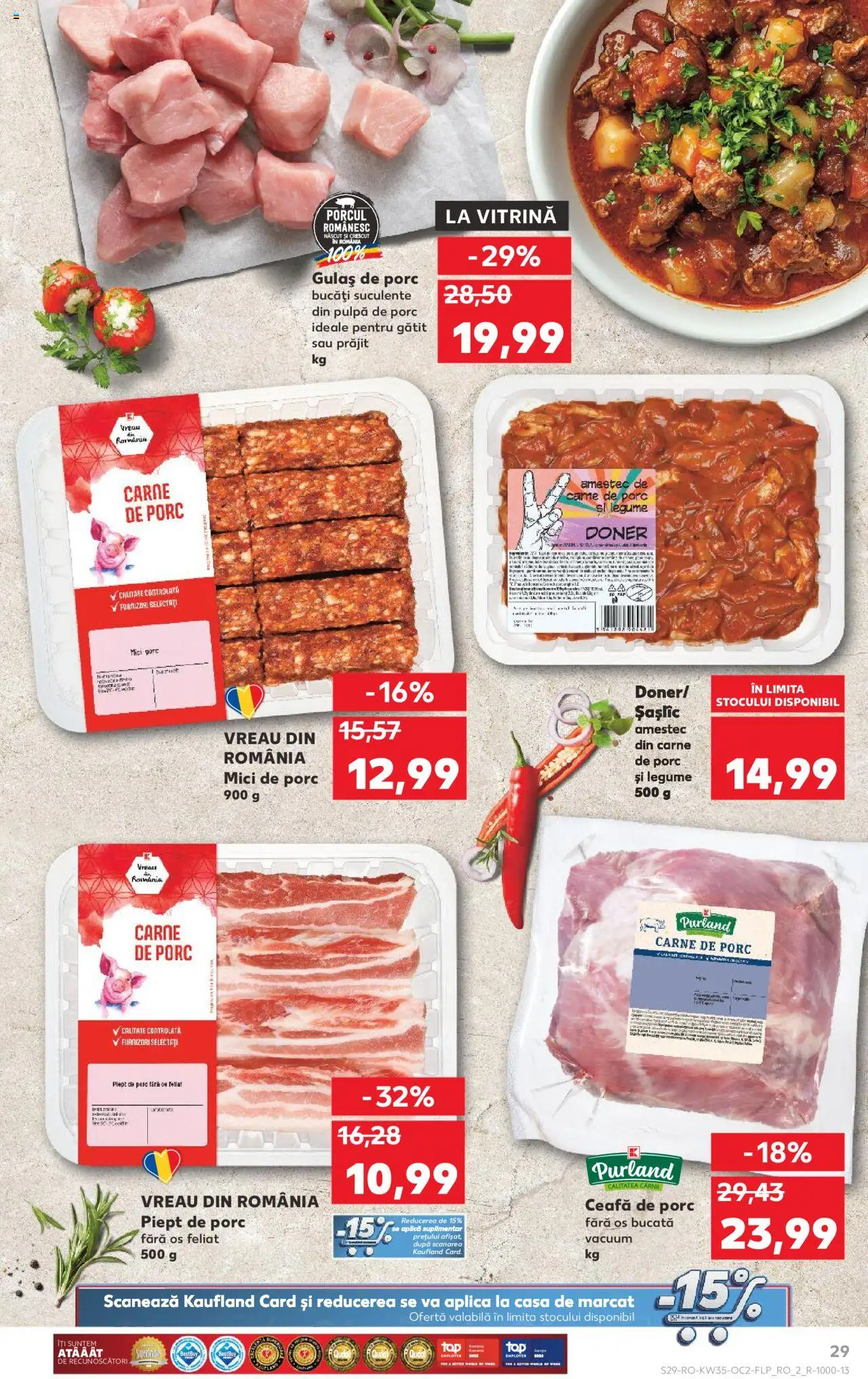 Kaufland RO akciós ujság - amely érvényes a következő dátumtól: 27.08.2025 | Oldal: 29