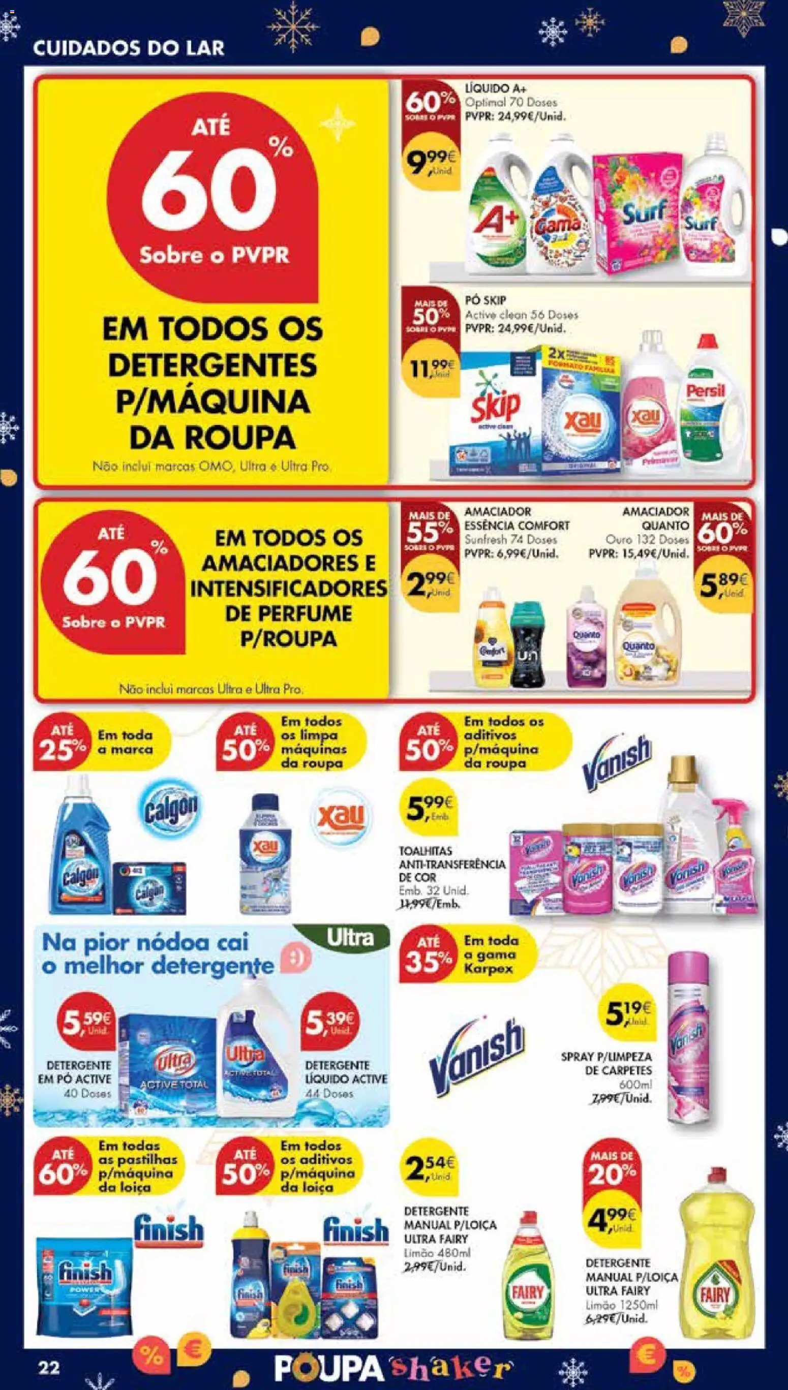 Pingo Doce Poupe Esta Semana Madeira │ válido de 27.12.2025 | Página: 22 | Produtos: Perfume, Pó, Detergente, Persil