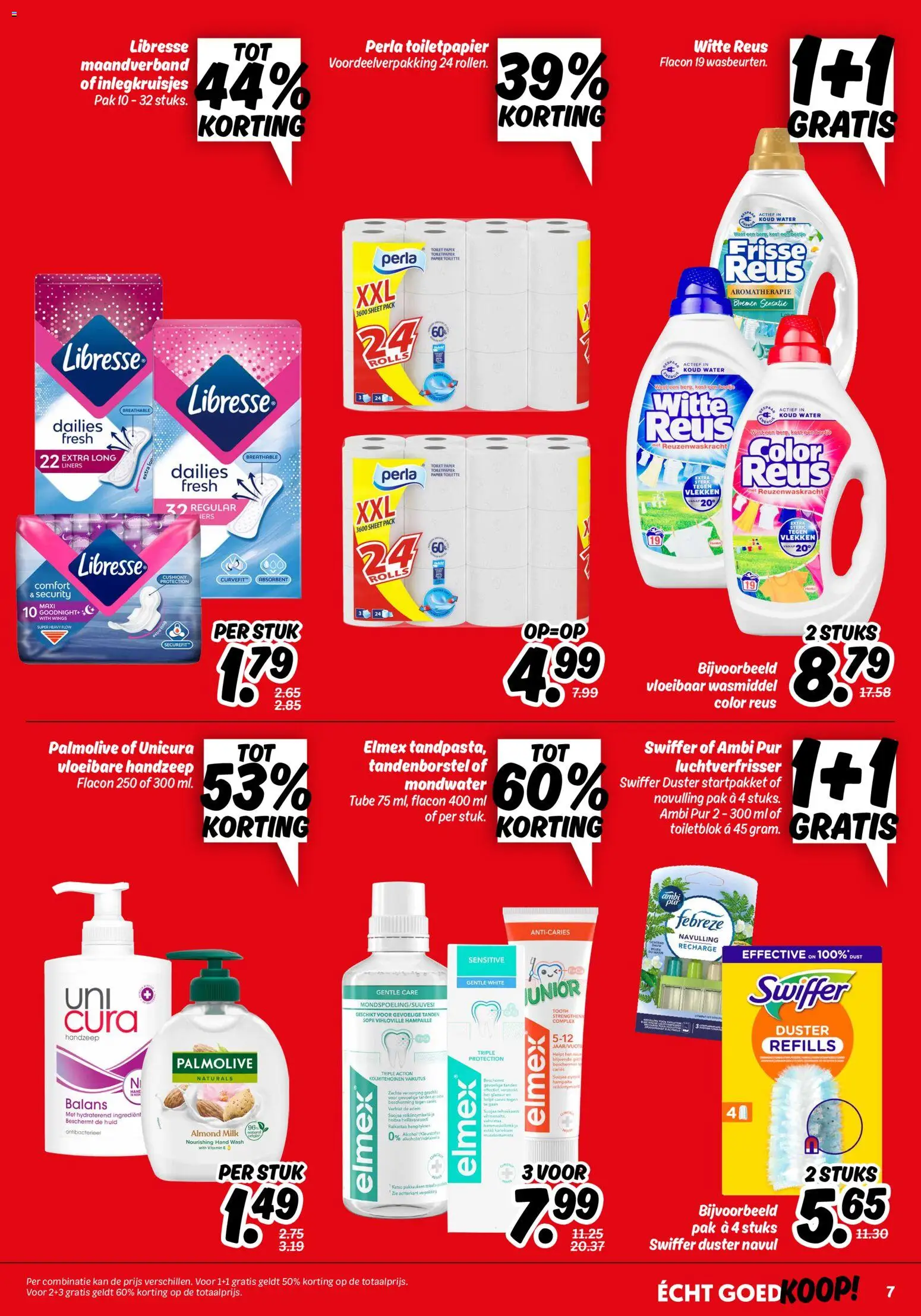 {H1} | Pagina: 7 | Producten: Tandenborstel, Mondwater, Papier, Toiletpapier