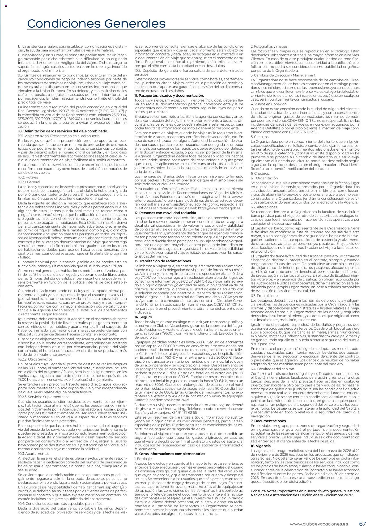 Viajes El Corte Inglés Adineko genérico │ válido desde el 01.02.2026 | Página: 67 | Productos: General, Organizador, Teléfono, Cama