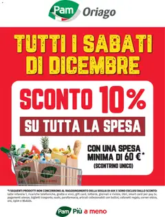 Anteprima del volantino PAM Sconto 10% catalogo valido a partire dal 01.12.2025