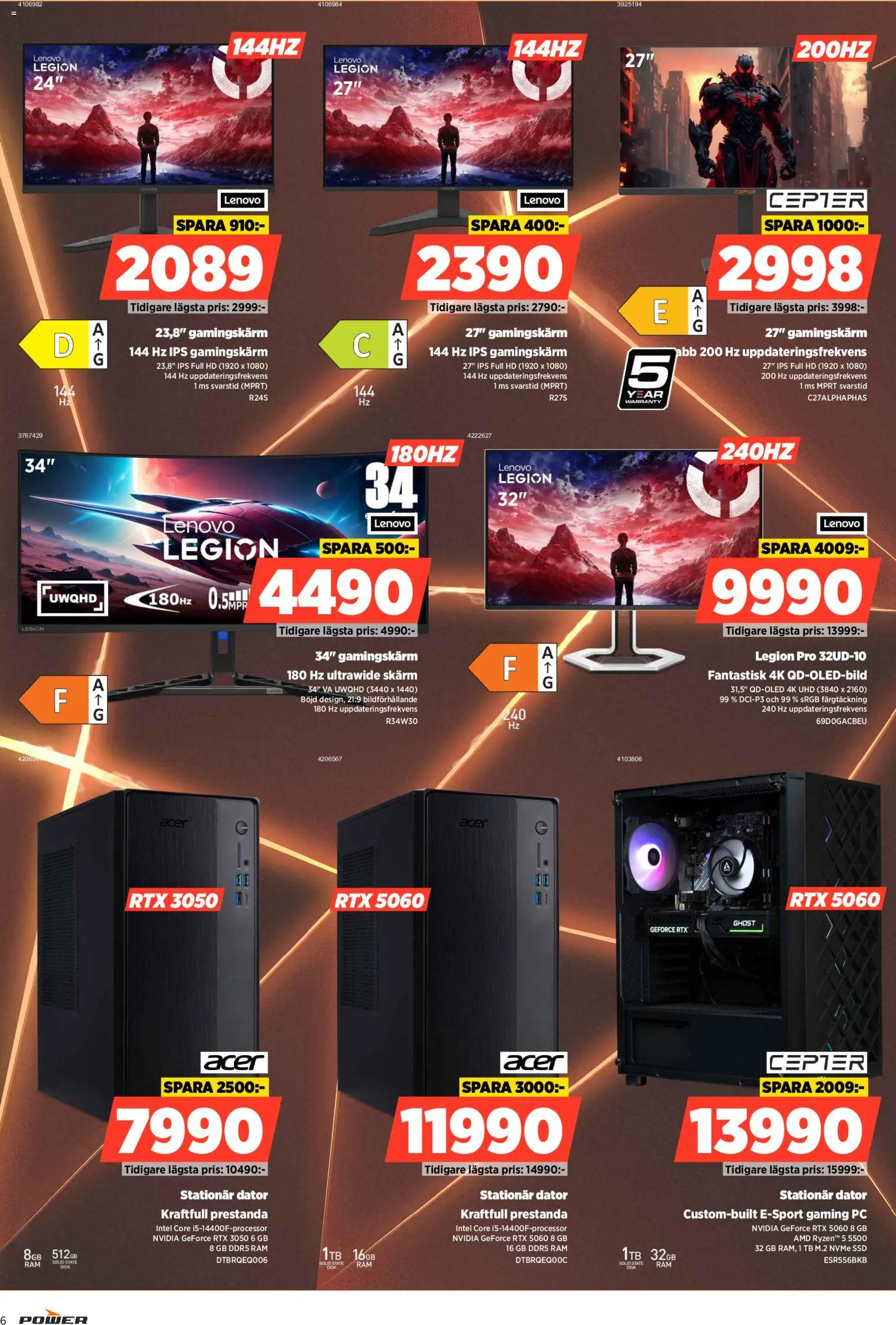 Power reklamblad aktuell från 16.03.2026 | Sida: 6 | Produkter: PC, Dator