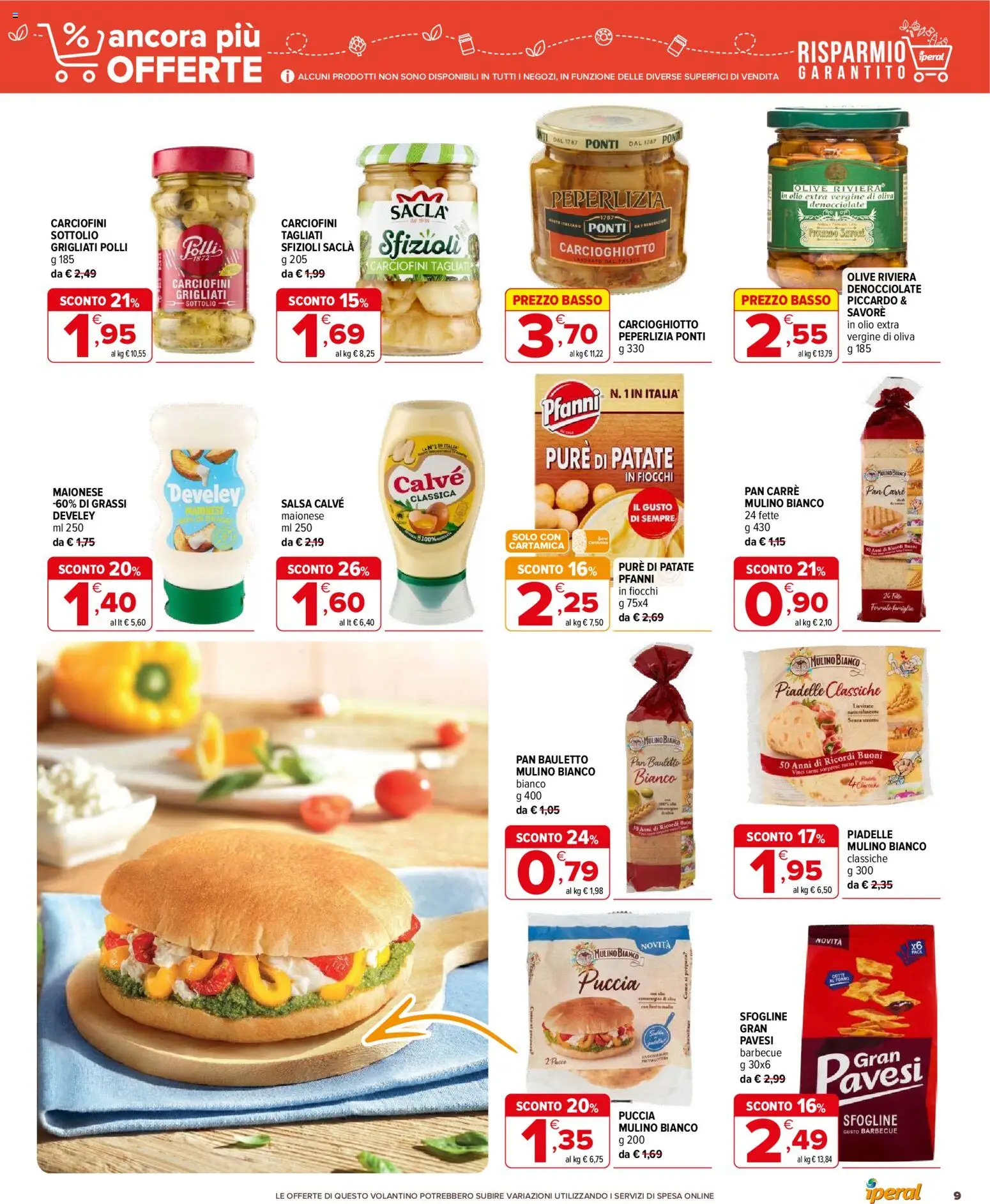 Volantino Iperal del 04.02.2026 | Pagina: 9 | Prodotti: Fiocchi, Maionese, Barbecue, Olio