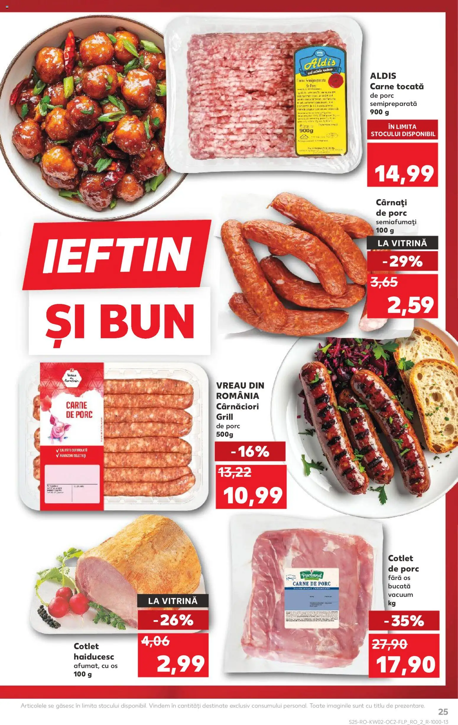 Kaufland RO akciós ujság - amely érvényes a következő dátumtól: 07.01.2026 | Oldal: 25 | Termékek: Grill