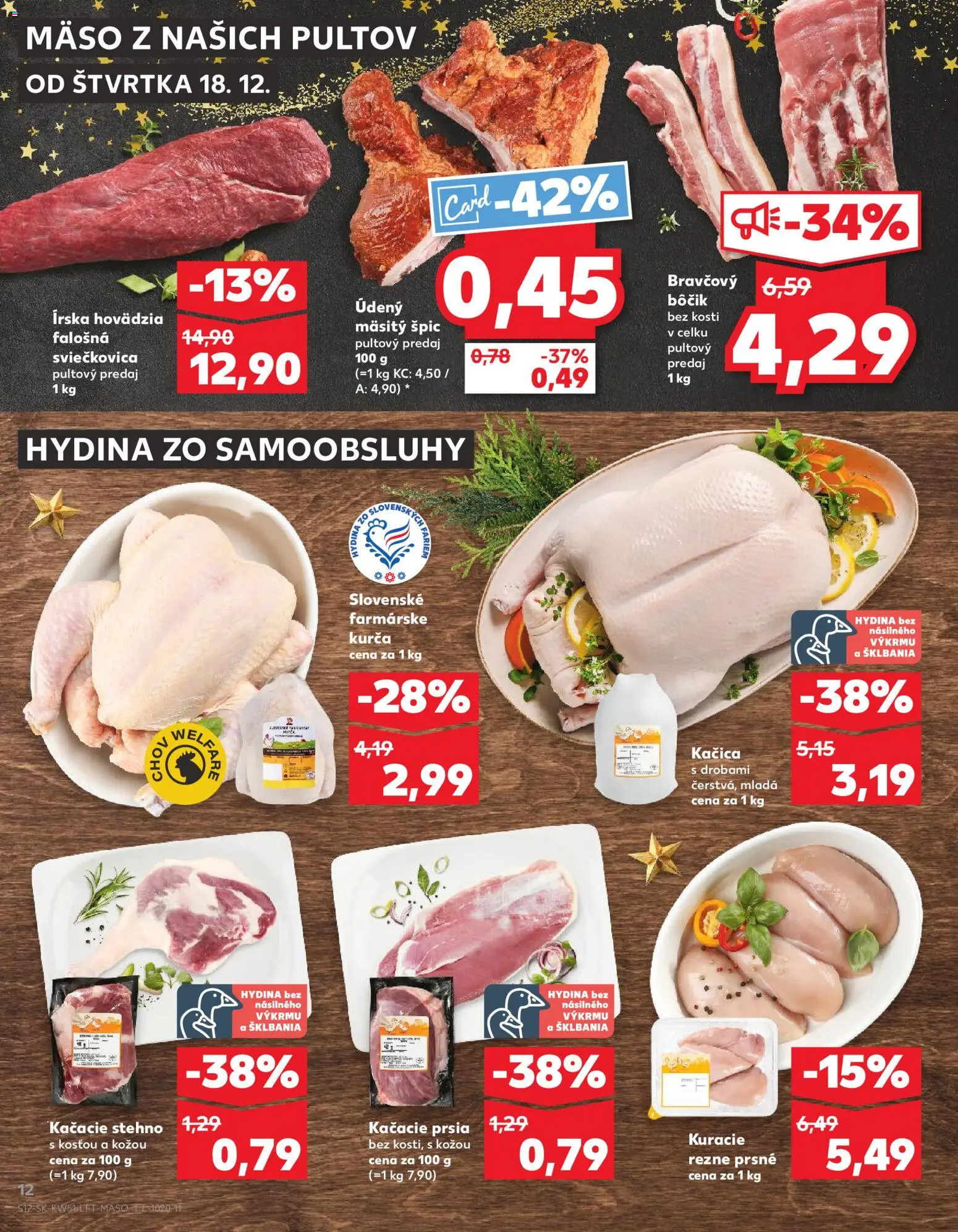 Kaufland SK akciós ujság - amely érvényes a következő dátumtól: 18.12.2025 | Oldal: 12