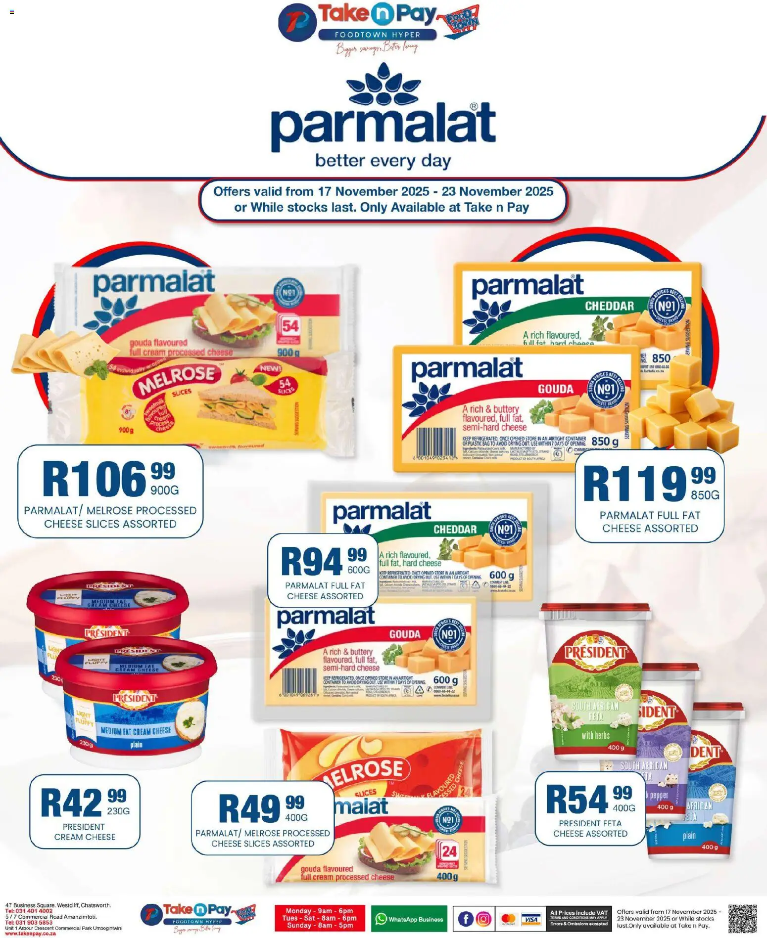 New Take n Pay catalogue – valid from 17.11.2025 | Page: 19 | Products: Cheese, Light, Cream, Herbs