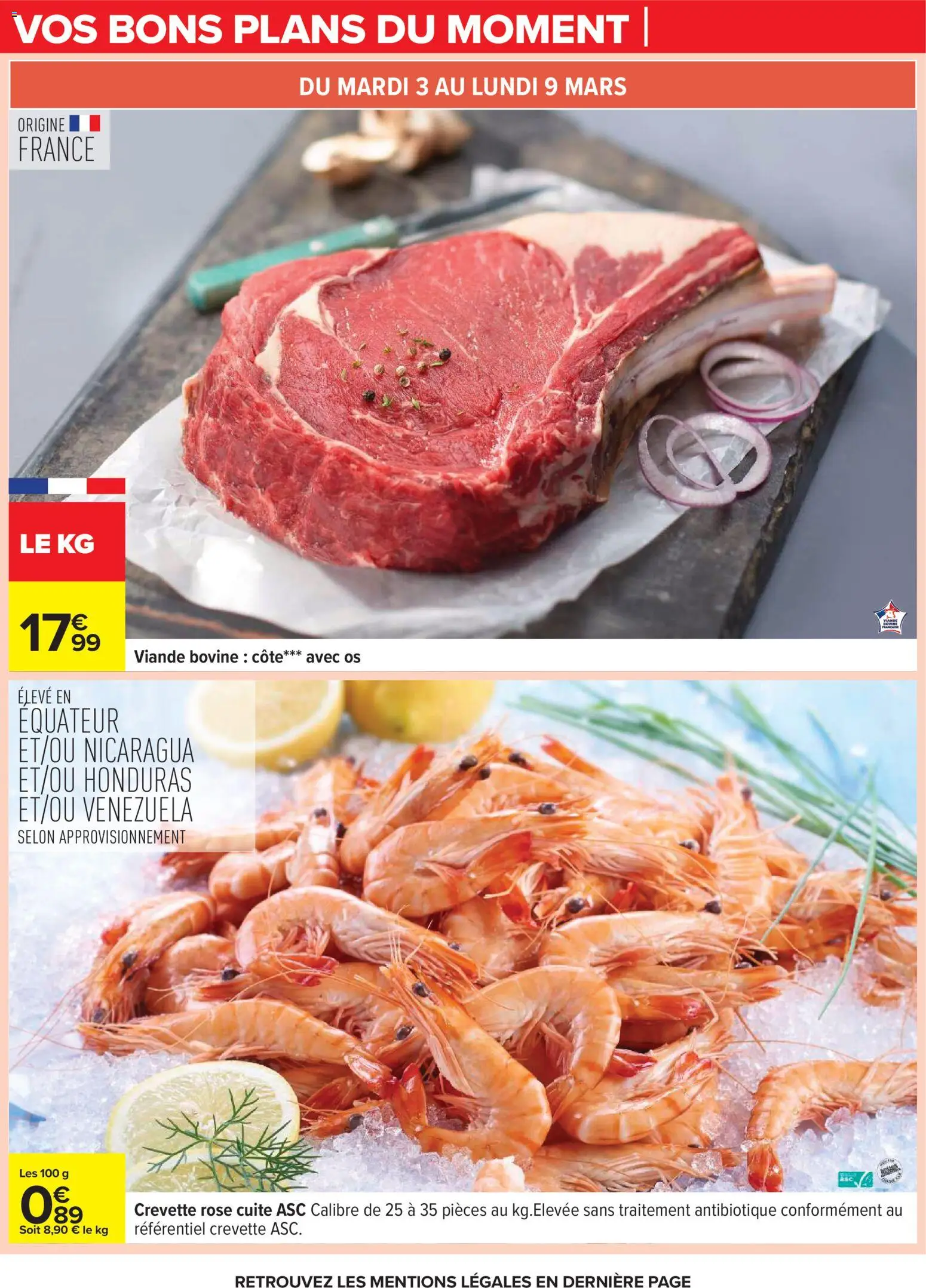 {H1} | Page: 24 | Produits: Crevette, Viande, Viande bovine