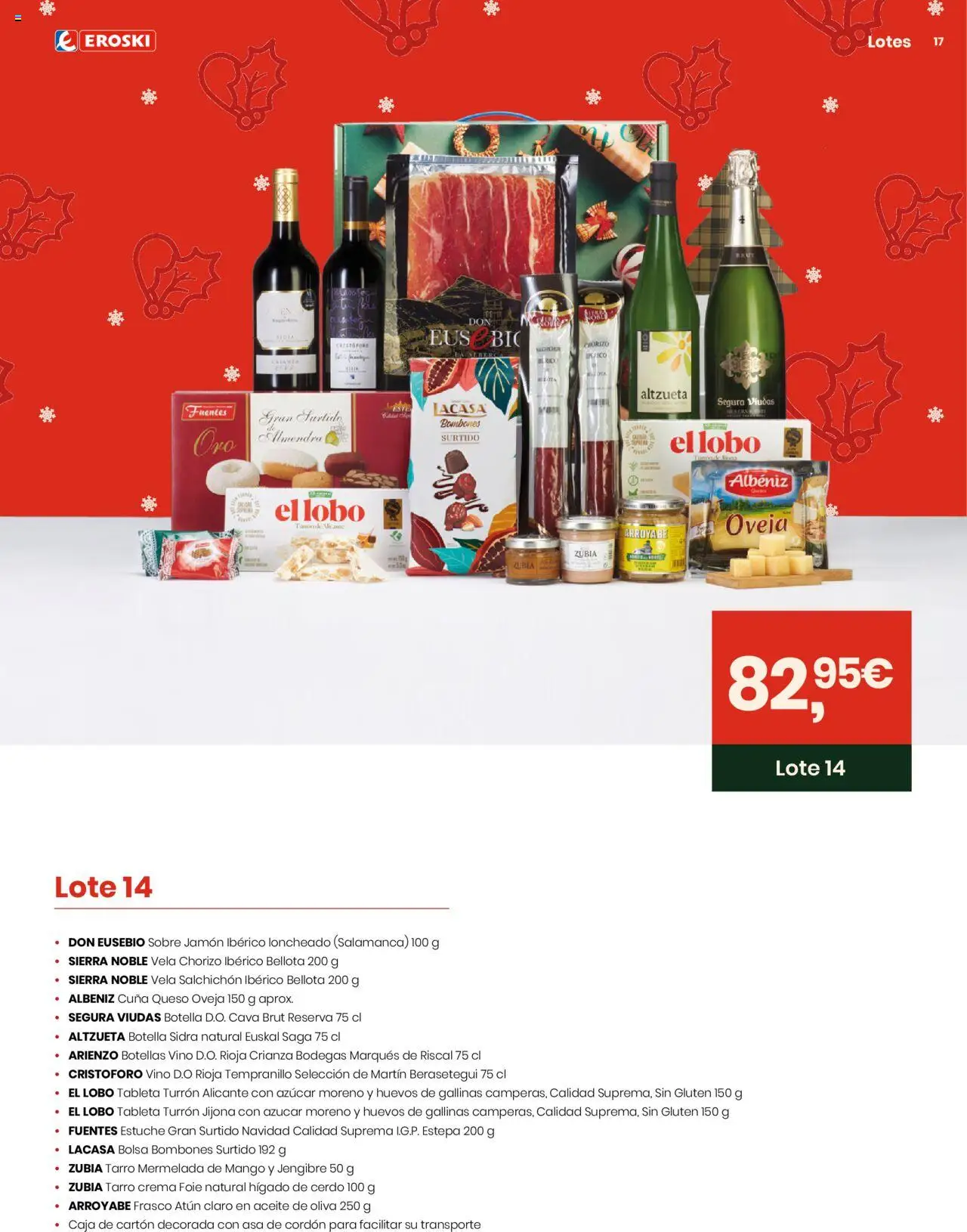 Eroski - Lotes y Cestas Navidad 2025 │ válido desde el 16.10.2025 | Página: 17 | Productos: Aceite, Vino, Ρούτερ, Atún claro
