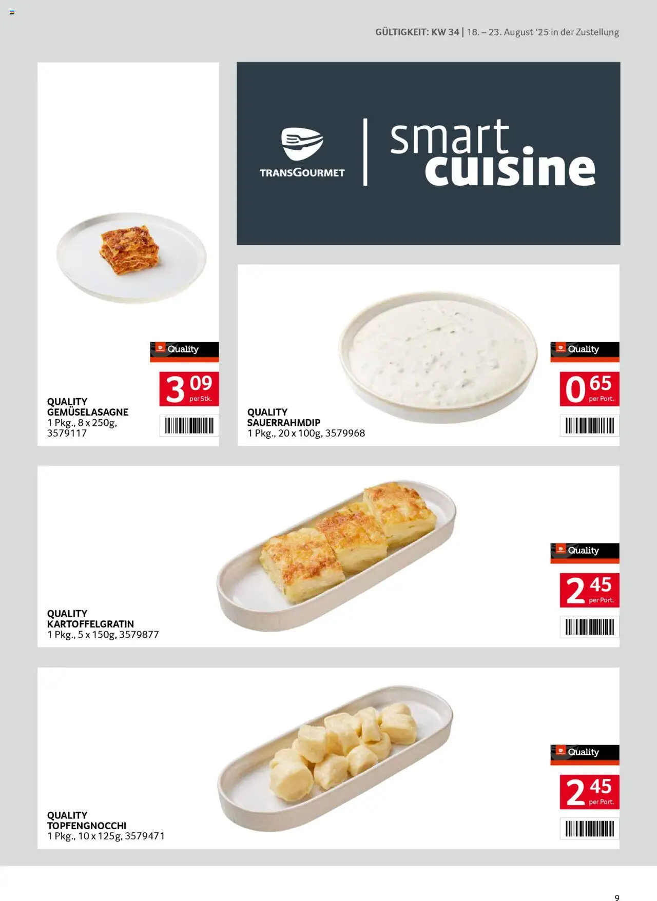 Transgourmet Zustellaktion gültig ab 17.08.2025 | Seite: 9