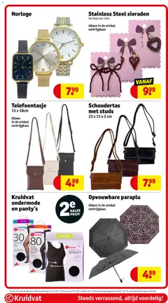 Kruidvat - Folder week 7 - Voorbeeld van een folder van Kruidvat, geldig van 09.02.2026 | Pagina: 78 | Producten: Kan, Paraplu, Horloge, Panty