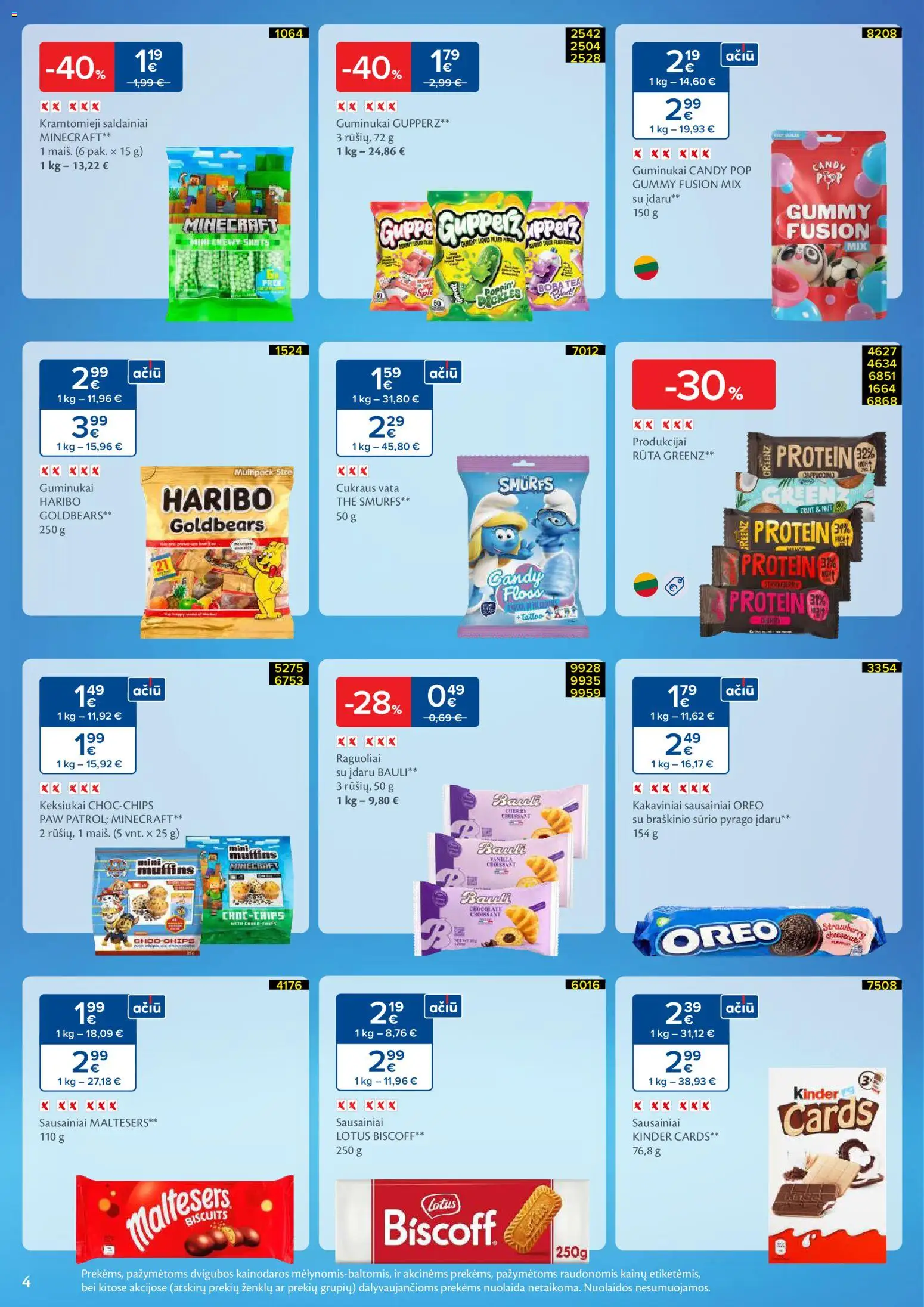 MAXIMA akcijos nuo 24.02.2026 | Puslapis: 4 | Prekių: Sausainiai, Guminukai, Saldainiai, Vata
