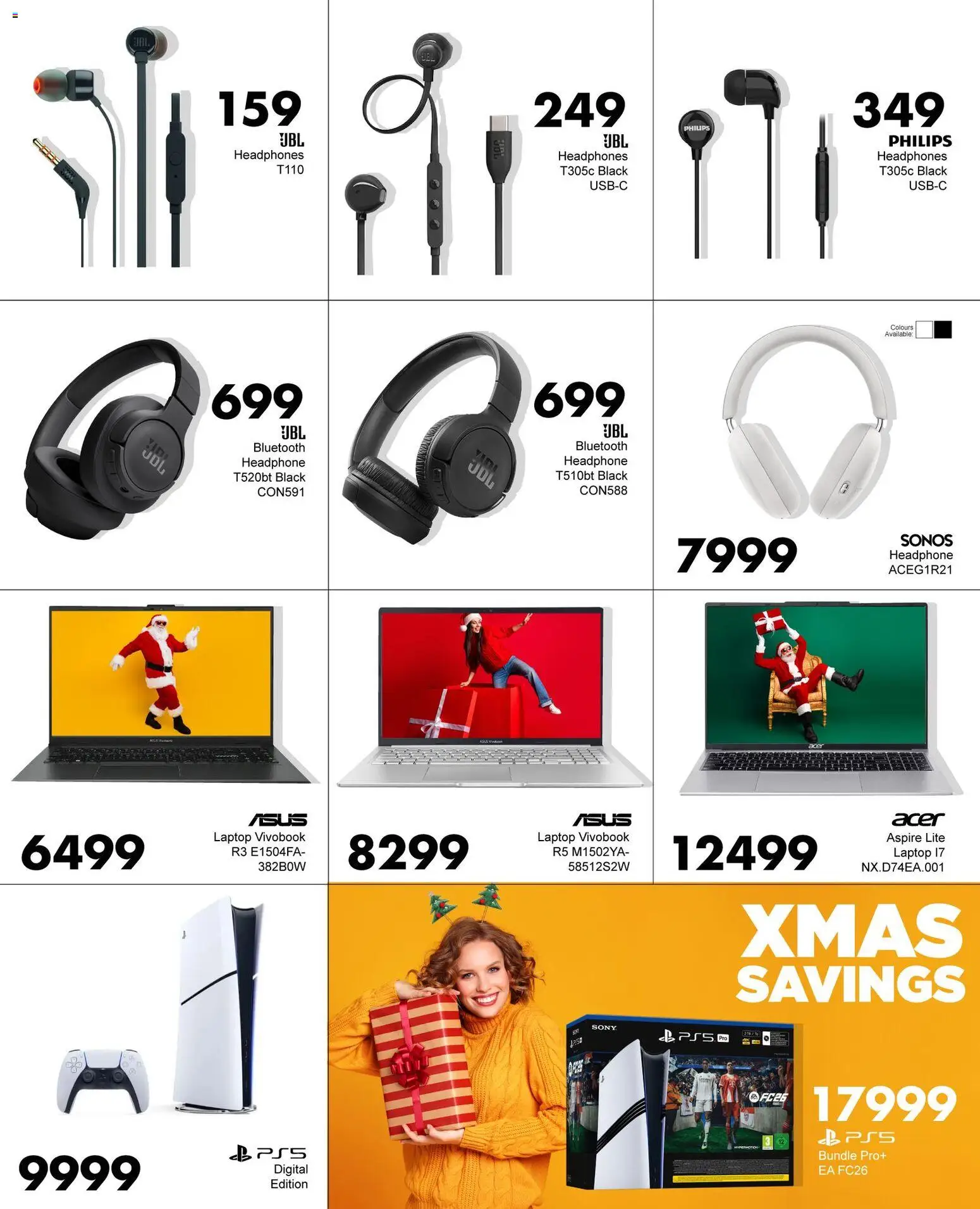New Save catalogue – valid from 12.12.2025 | Page: 4 | Products: Headphones, Laptop