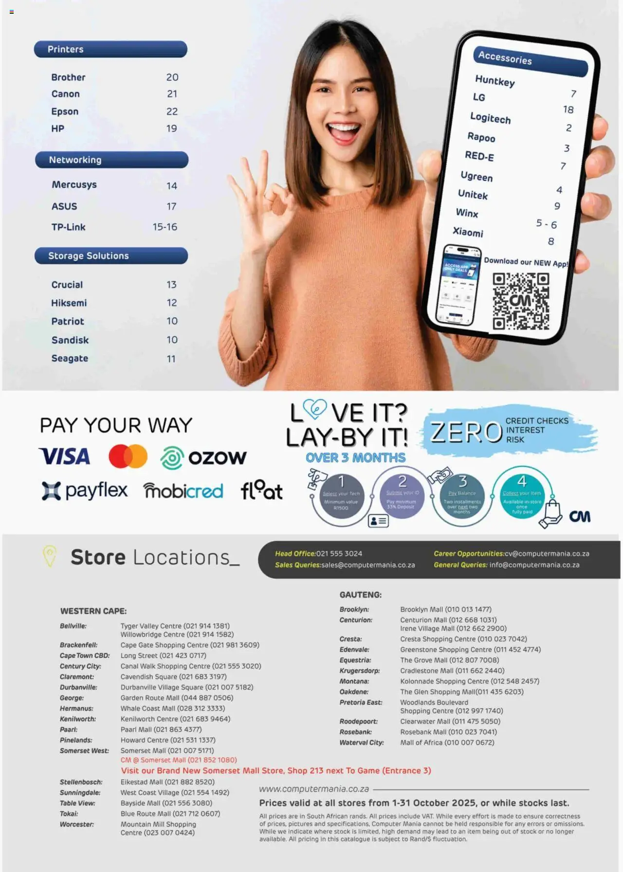 New Computer Mania catalogue – valid from 01.10.2025 | Page: 2 | Products: Computer, Table, Gate, Stock